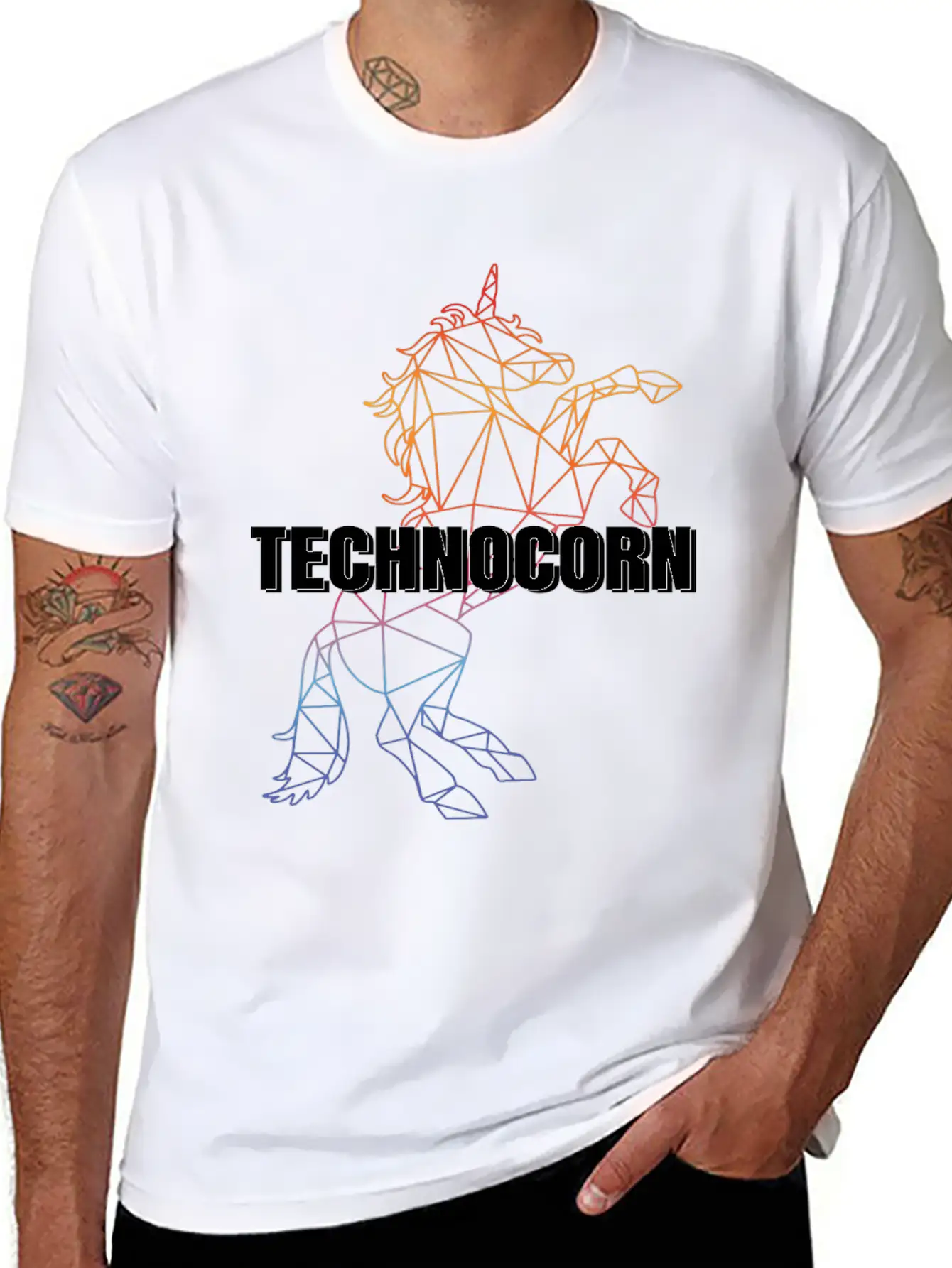 Technocorn Festival EDM Music Comfortable Minimalist Graphic Tee – Summer Style Essential
