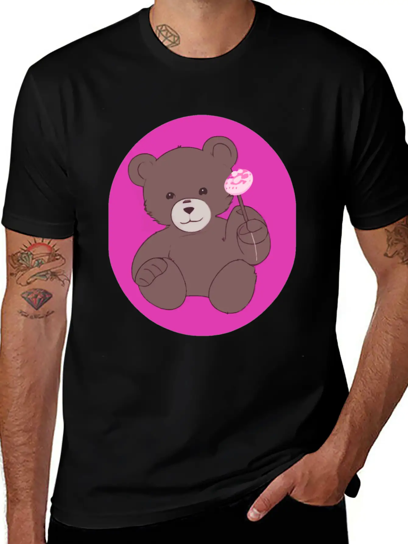 Teddy Bear Stylish Everyday T-Shirt – Unisex Basic Cotton Tee