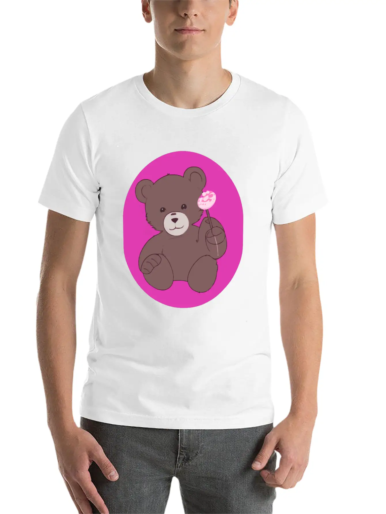 Teddy Bear Stylish Everyday T-Shirt – Unisex Basic Cotton Tee