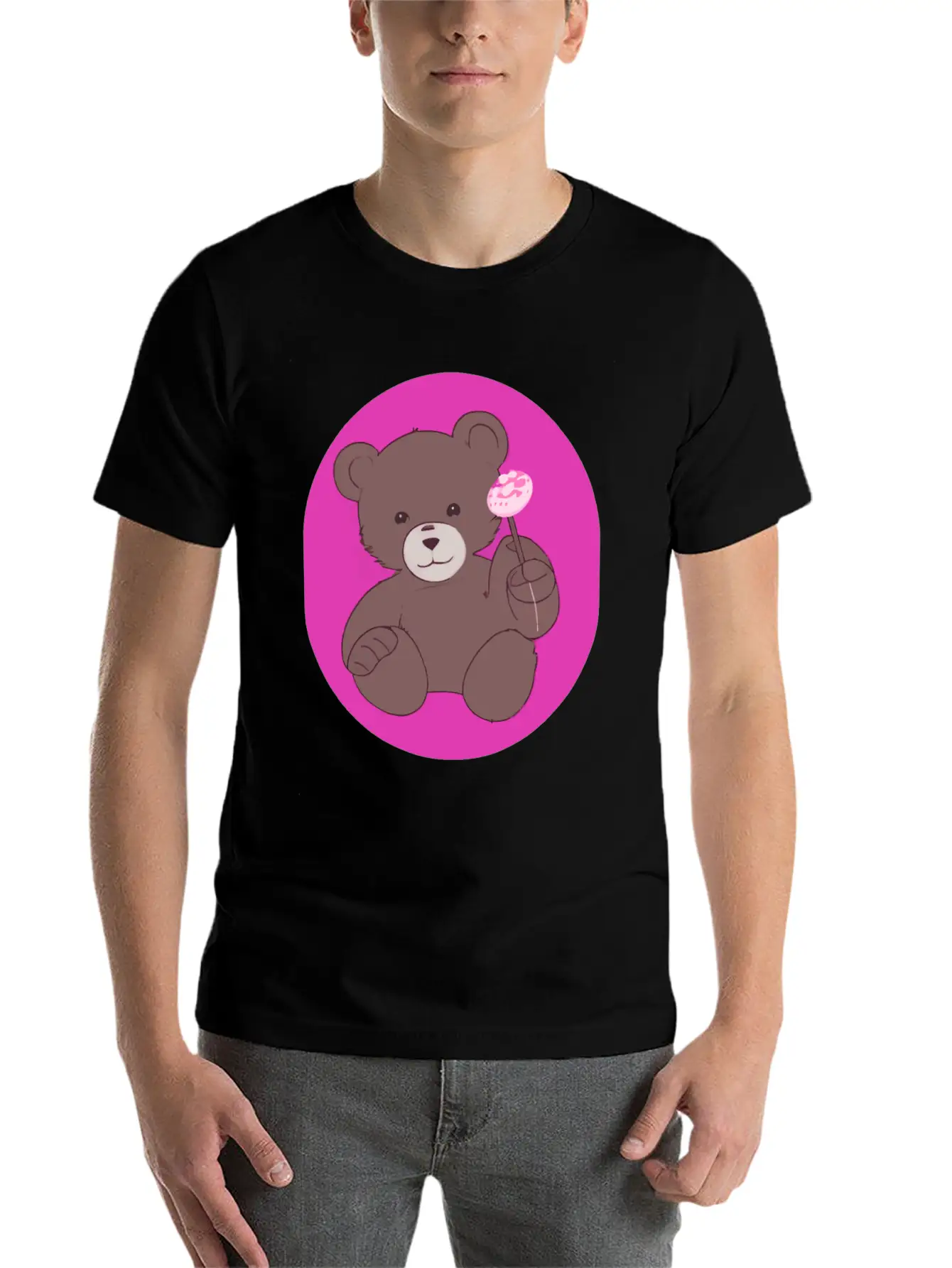 Teddy Bear Stylish Everyday T-Shirt – Unisex Basic Cotton Tee