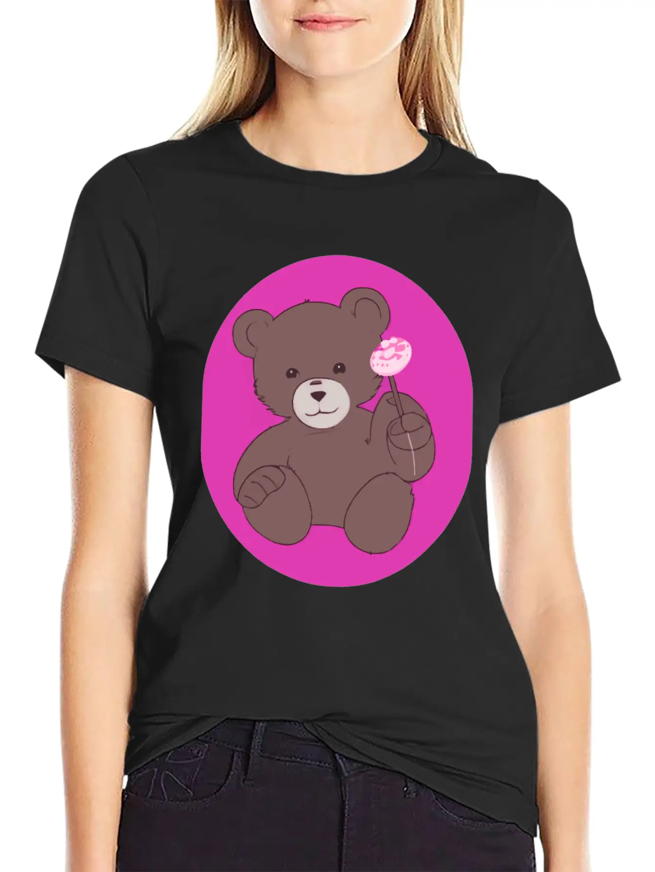 Teddy Bear Stylish Everyday T-Shirt – Unisex Basic Cotton Tee