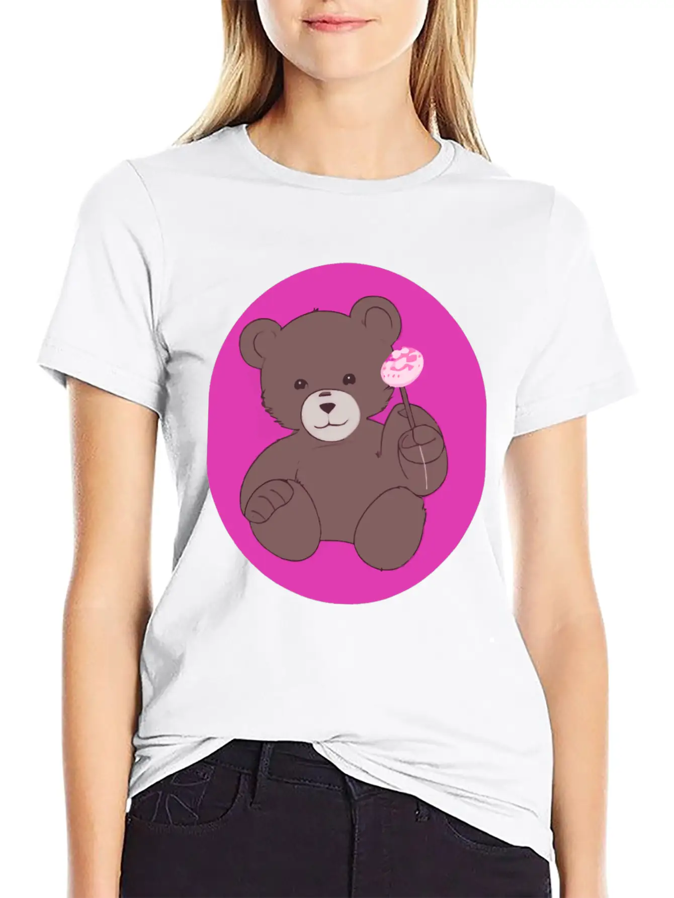 Teddy Bear Stylish Everyday T-Shirt – Unisex Basic Cotton Tee