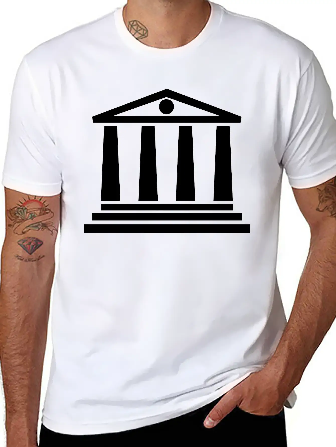 Tempel Basic Graphic T-Shirt – Daily Comfort In Soft Cotton