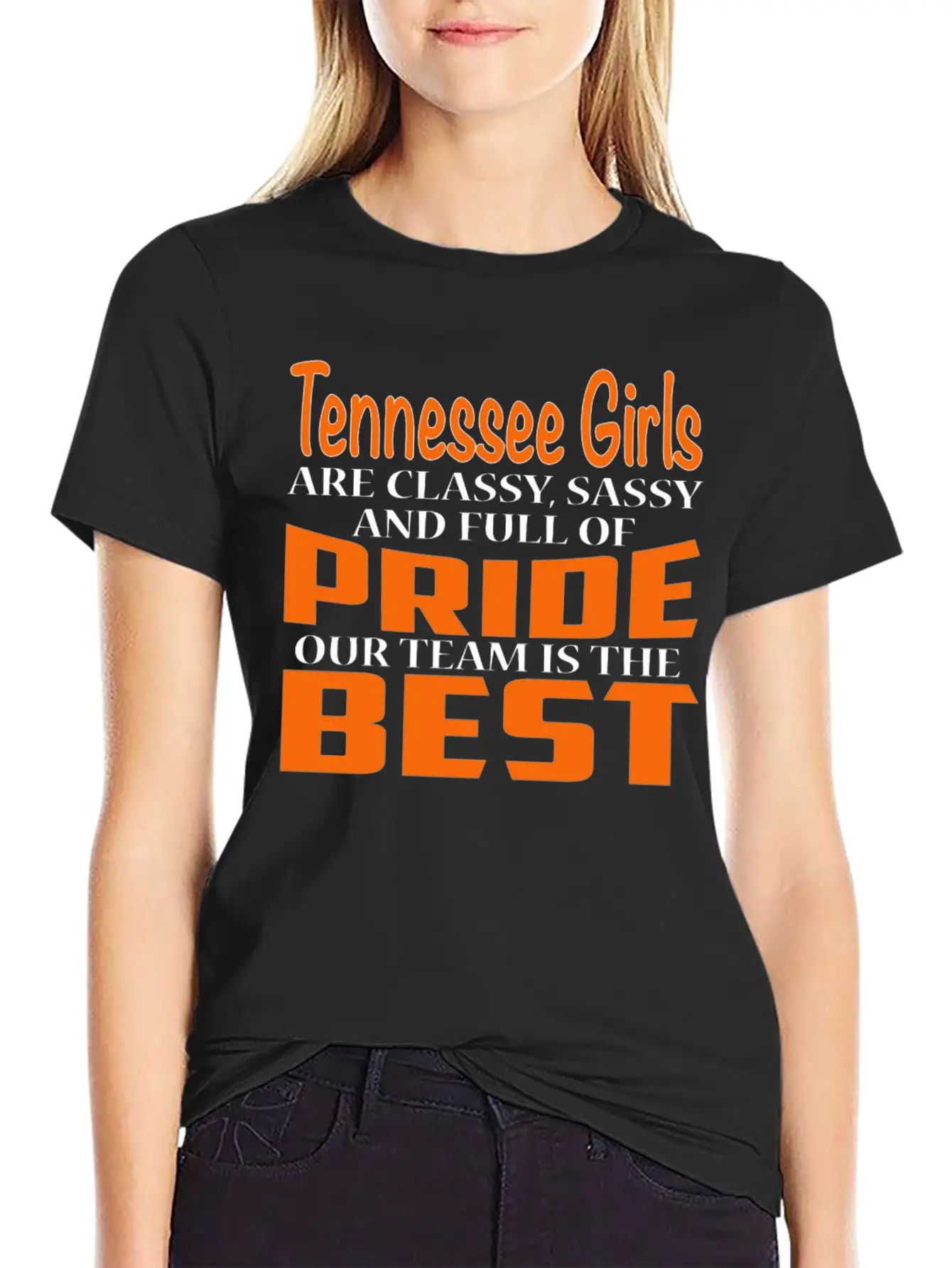 Tennessee Tennessee Girls Classy Sassy And Relaxed Everyday Tee – Lightweight And Durable Cotton