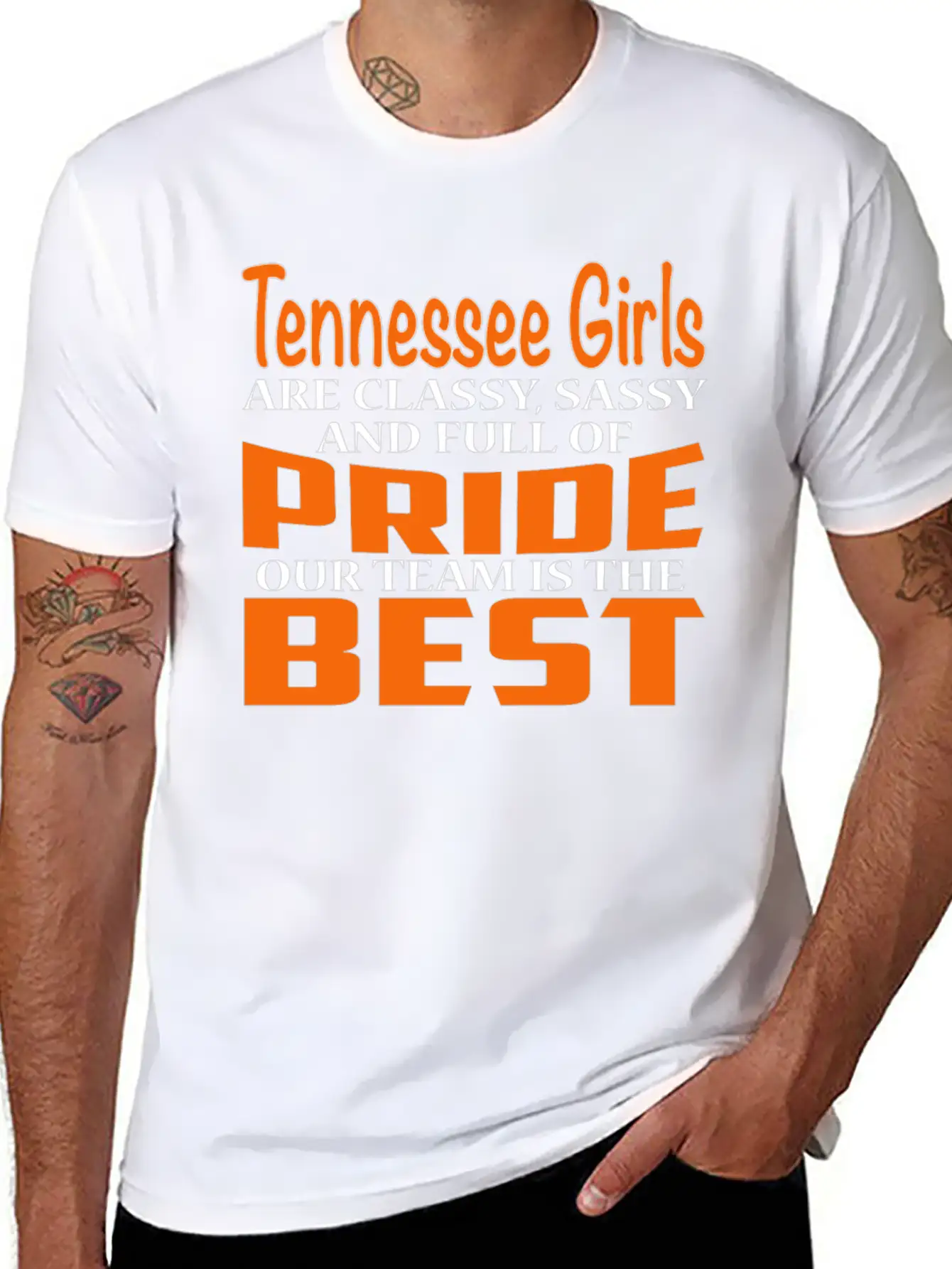 Tennessee Tennessee Girls Classy Sassy And Relaxed Everyday Tee – Lightweight And Durable Cotton