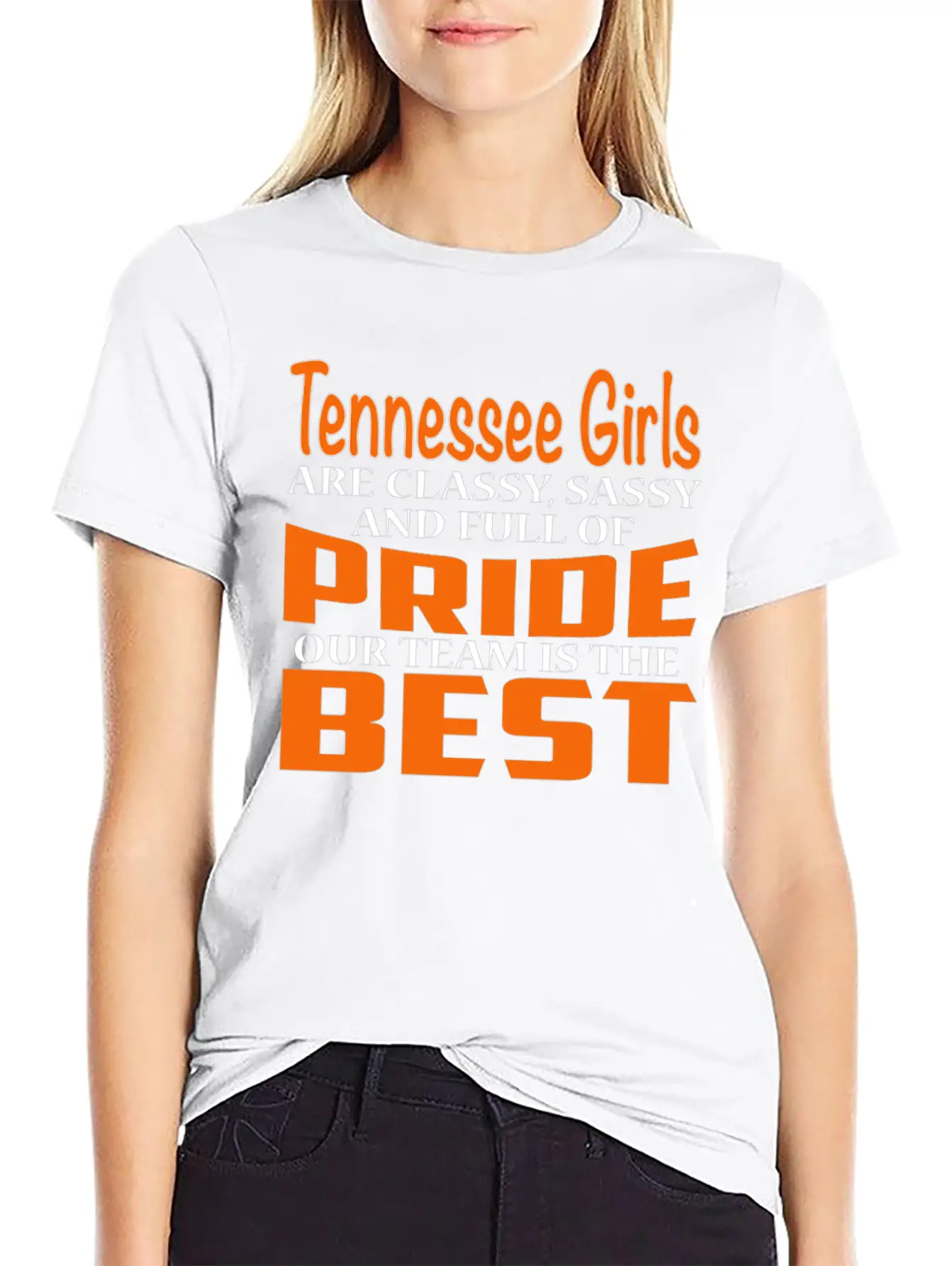 Tennessee Tennessee Girls Classy Sassy And Relaxed Everyday Tee – Lightweight And Durable Cotton