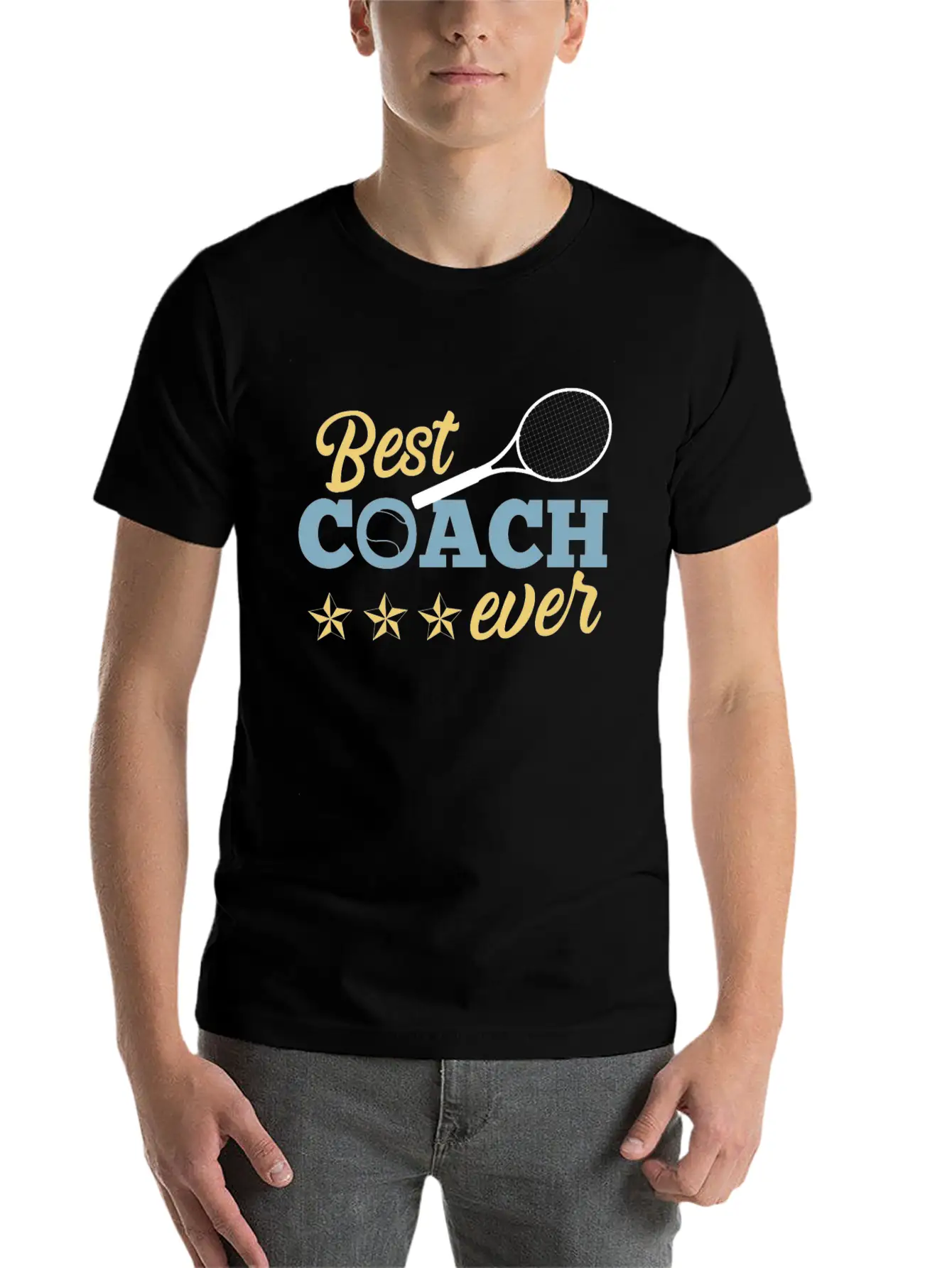 Tennis Coach Tennis Coach Gift Best Coach Basic Graphic T-Shirt – Daily Comfort In Soft Cotton