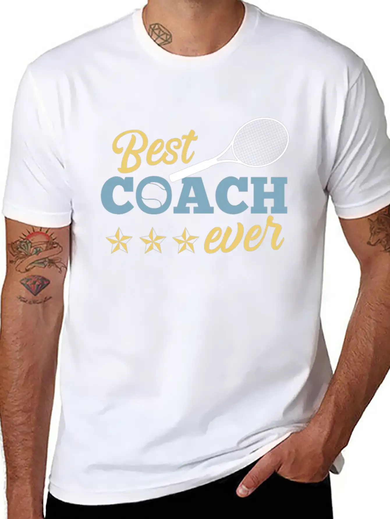 Tennis Coach Tennis Coach Gift Best Coach Basic Graphic T-Shirt – Daily Comfort In Soft Cotton