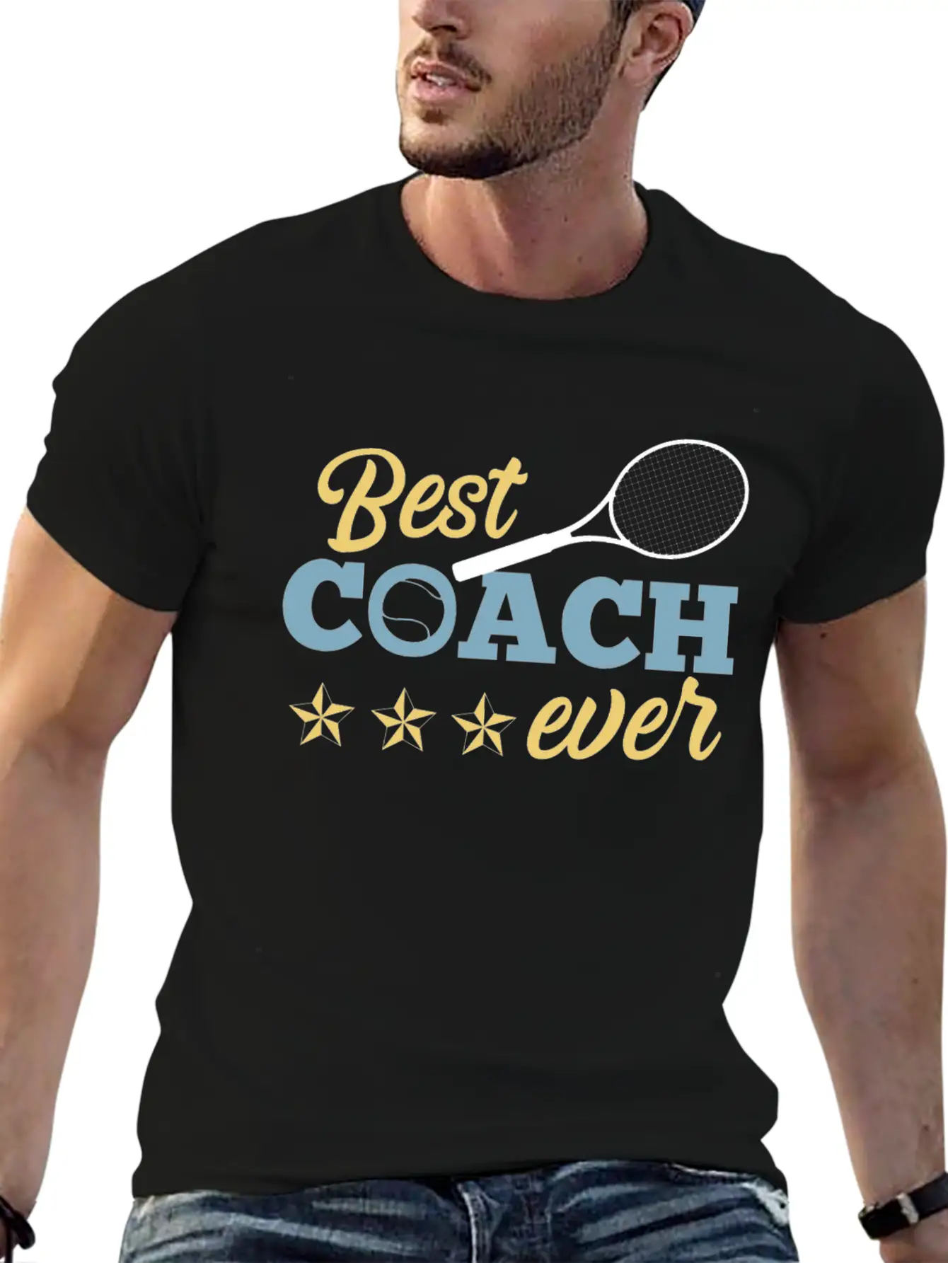 Tennis Coach Tennis Coach Gift Best Coach Basic Graphic T-Shirt – Daily Comfort In Soft Cotton