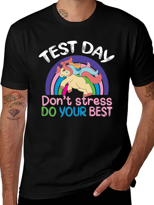 Test Day Don T Stress Do Your Best Stylish Everyday T-Shirt – Unisex Basic Cotton Tee