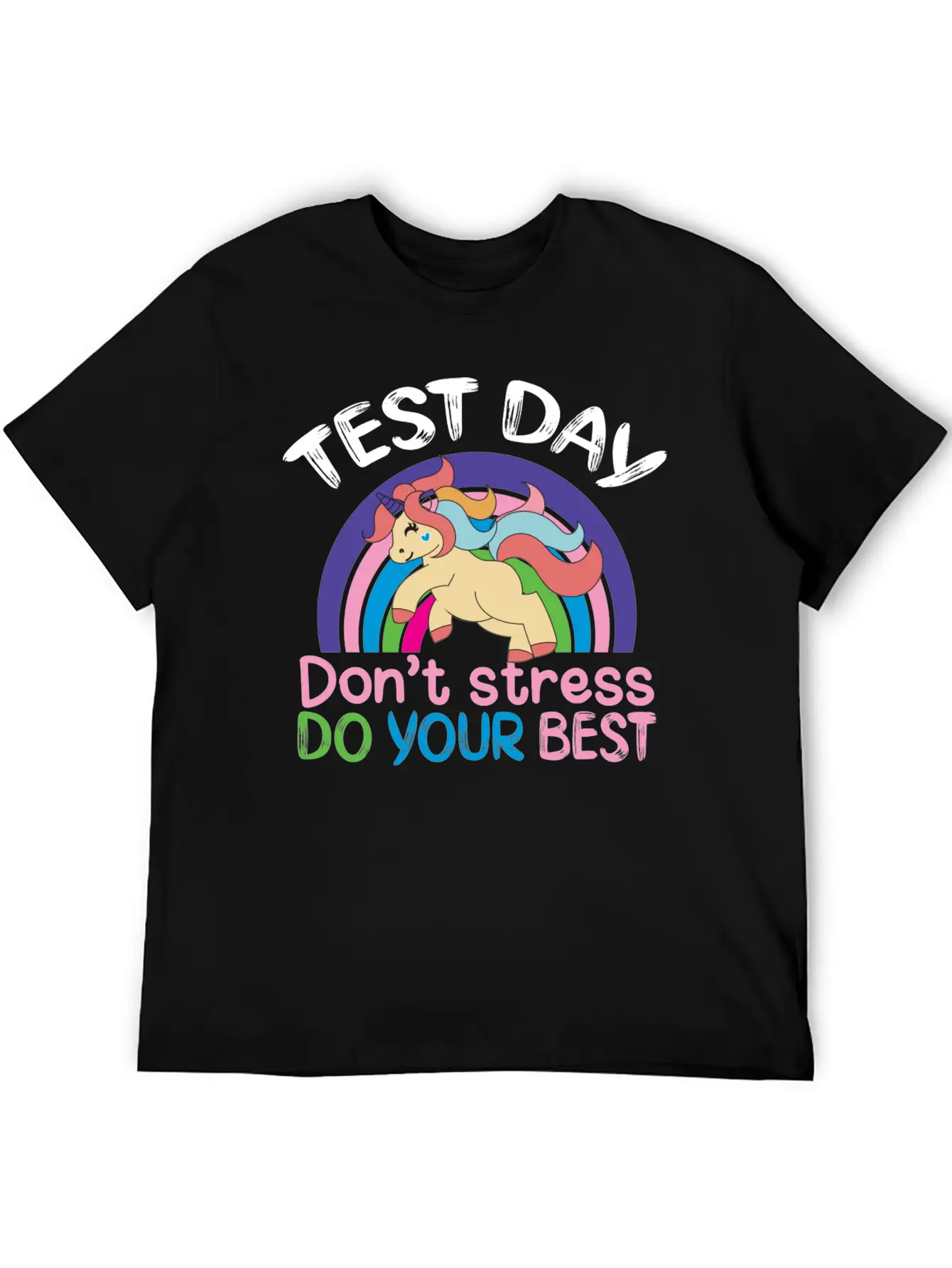 Test Day Don T Stress Do Your Best Stylish Everyday T-Shirt – Unisex Basic Cotton Tee