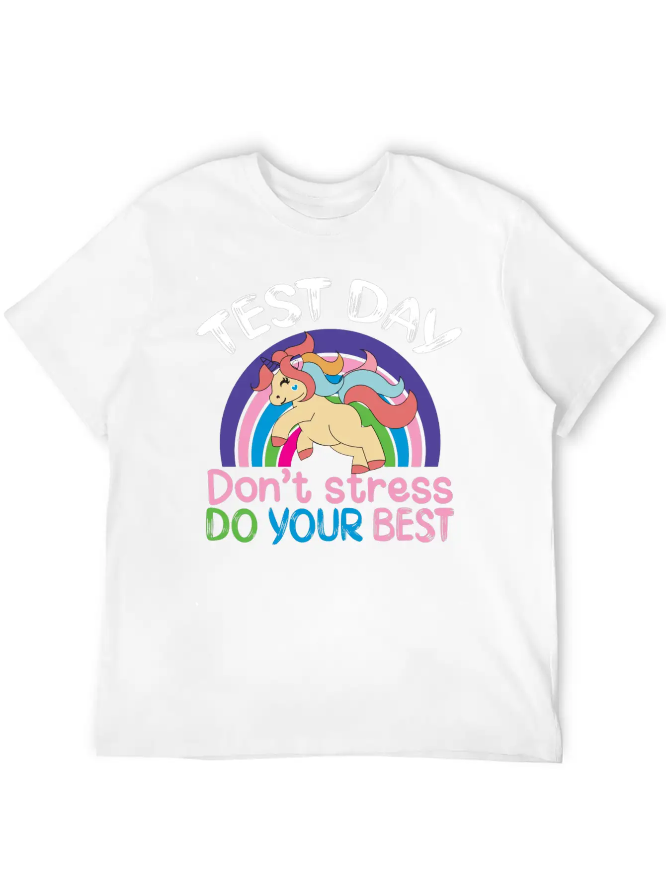Test Day Don T Stress Do Your Best Stylish Everyday T-Shirt – Unisex Basic Cotton Tee