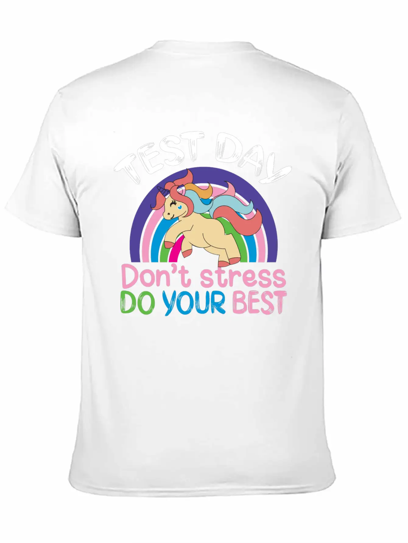 Test Day Don T Stress Do Your Best Stylish Everyday T-Shirt – Unisex Basic Cotton Tee