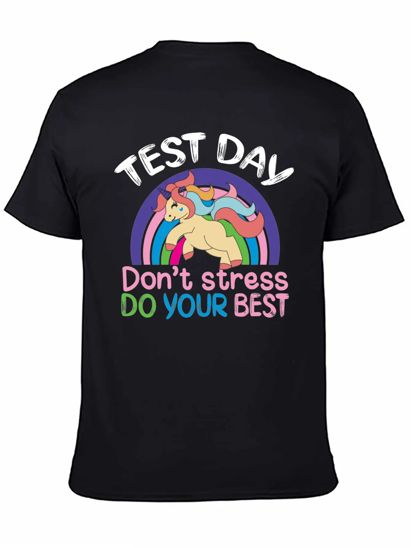 Test Day Don T Stress Do Your Best Stylish Everyday T-Shirt – Unisex Basic Cotton Tee
