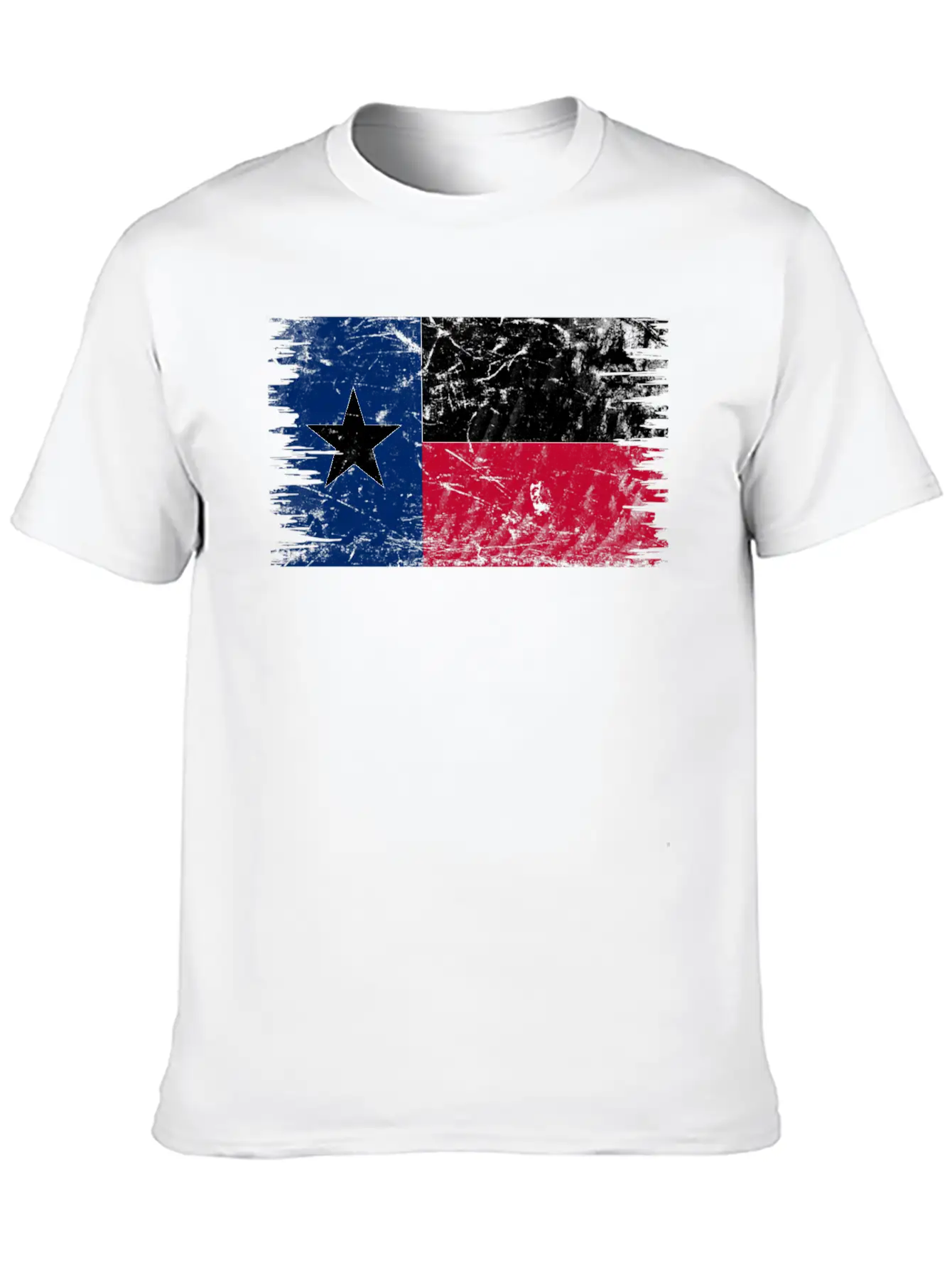 Texas Distressed State Flag Timeless Short Sleeve Tee – Comfy And Minimalist Design