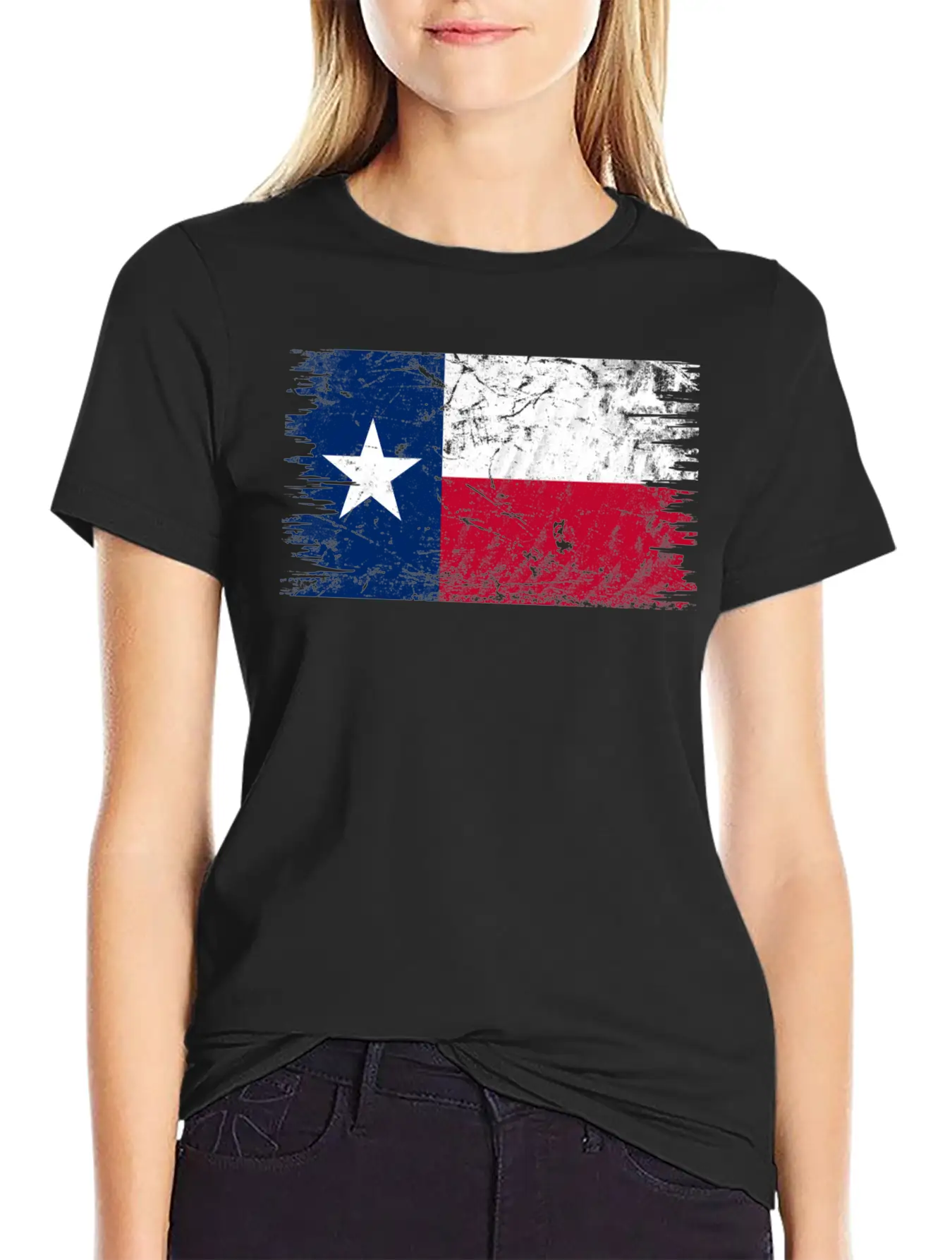 Texas Distressed State Flag Timeless Short Sleeve Tee – Comfy And Minimalist Design