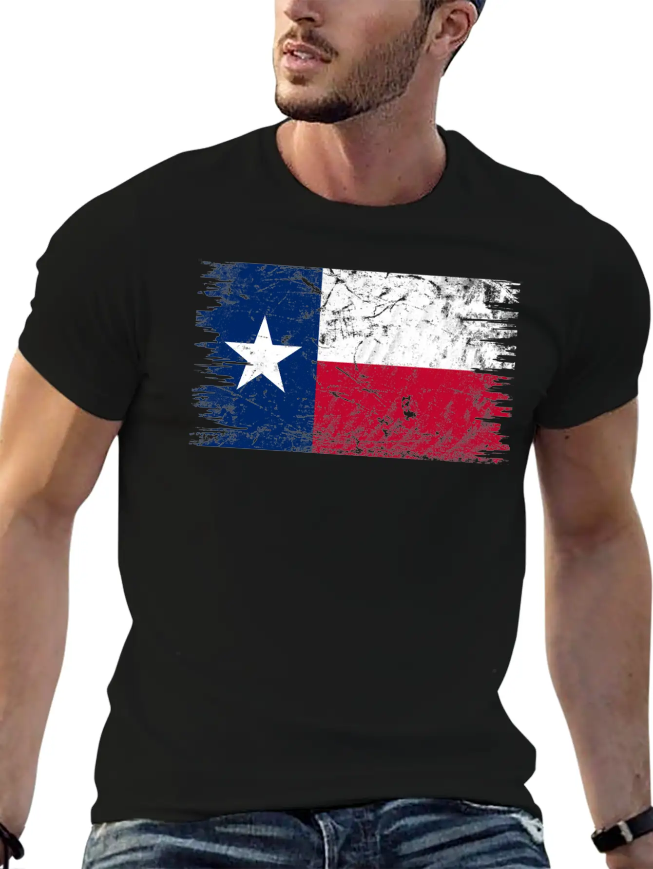 Texas Distressed State Flag Timeless Short Sleeve Tee – Comfy And Minimalist Design