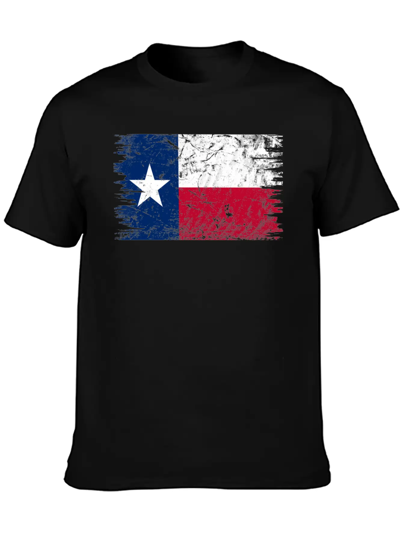 Texas Distressed State Flag Timeless Short Sleeve Tee – Comfy And Minimalist Design