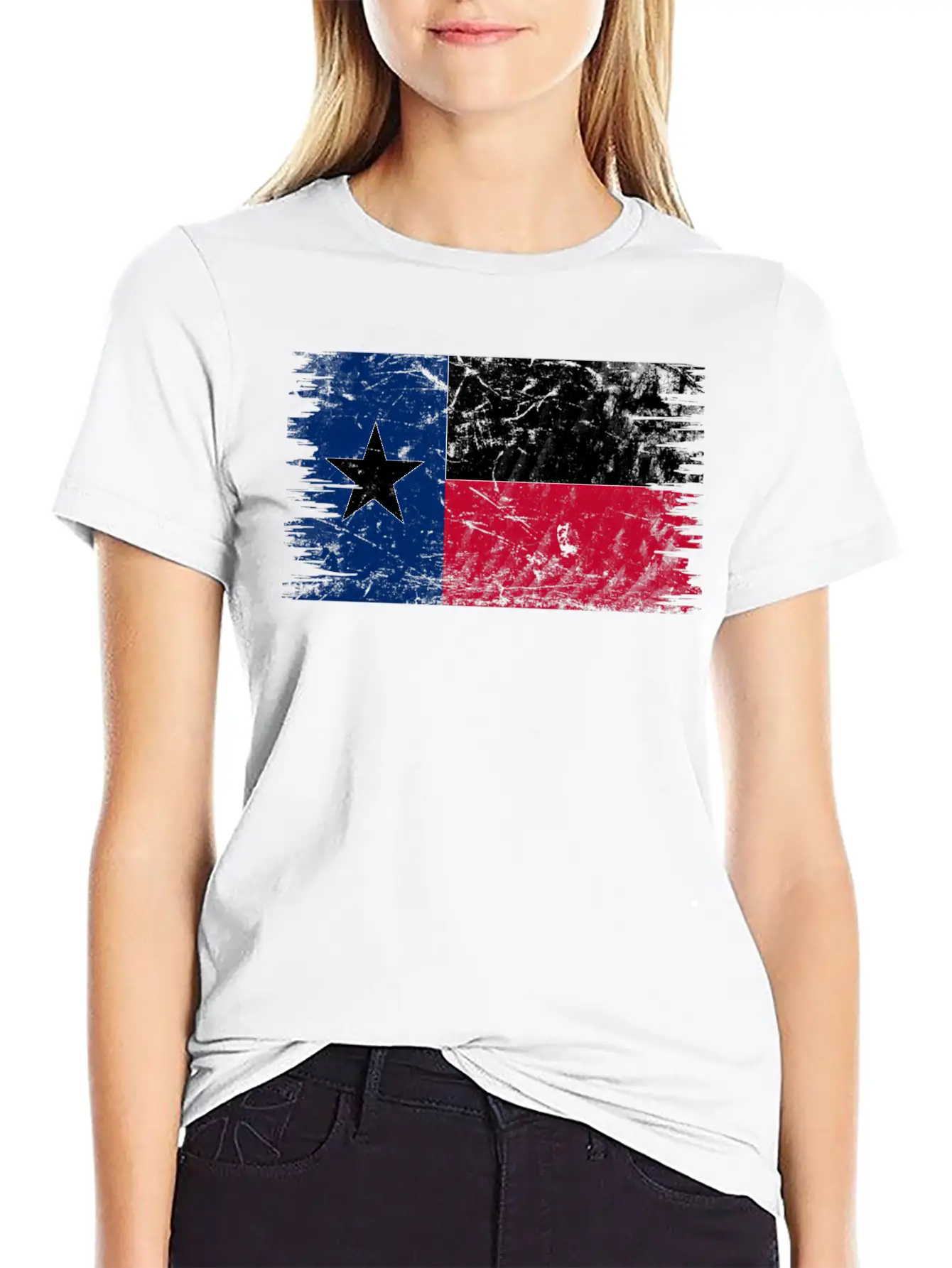 Texas Distressed State Flag Timeless Short Sleeve Tee – Comfy And Minimalist Design