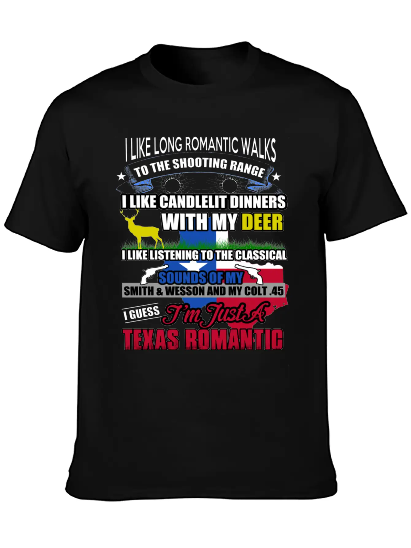 TEXAS ROMANTIC Timeless Short Sleeve Tee – Comfy And Minimalist Design