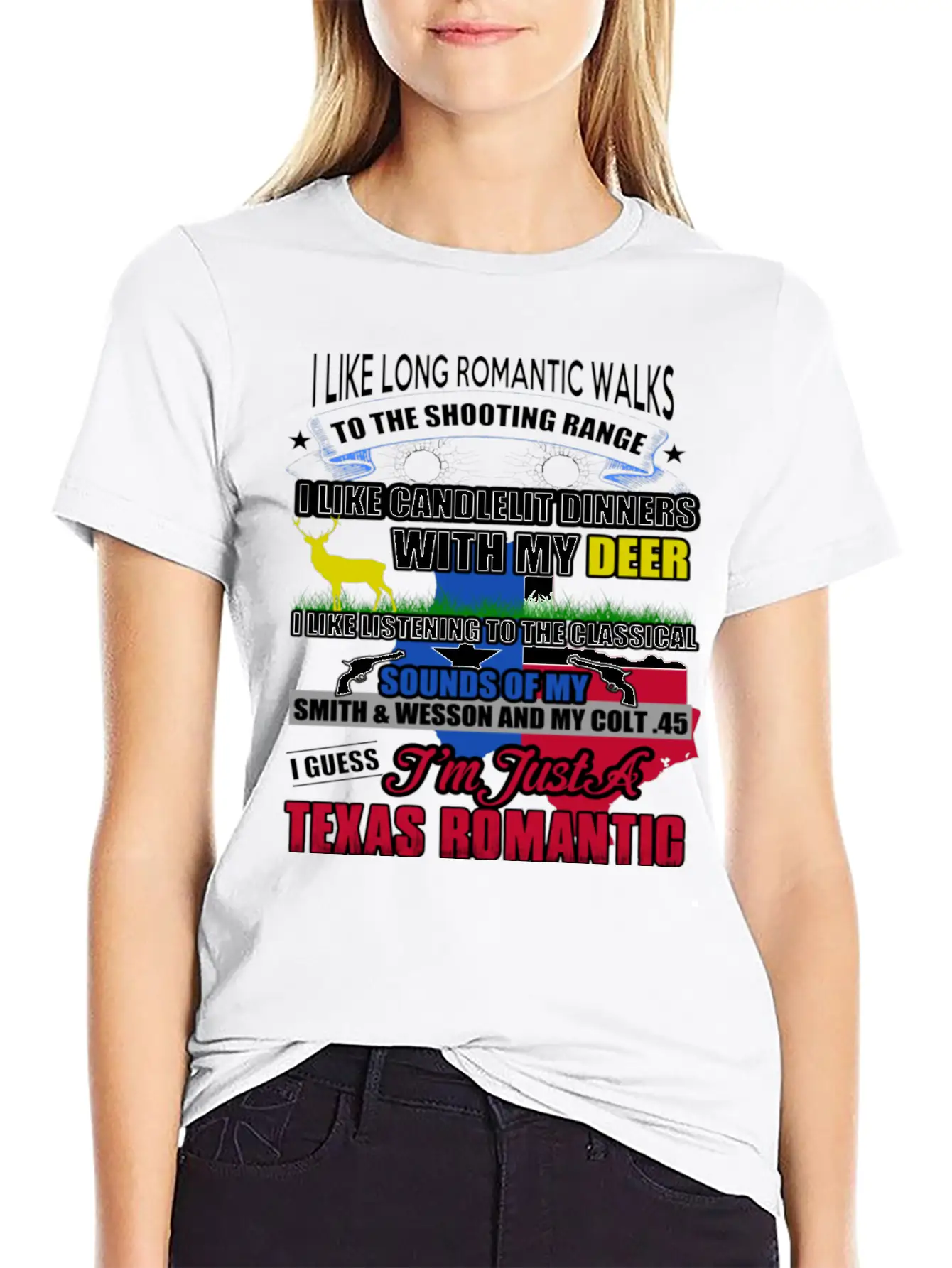 TEXAS ROMANTIC Timeless Short Sleeve Tee – Comfy And Minimalist Design