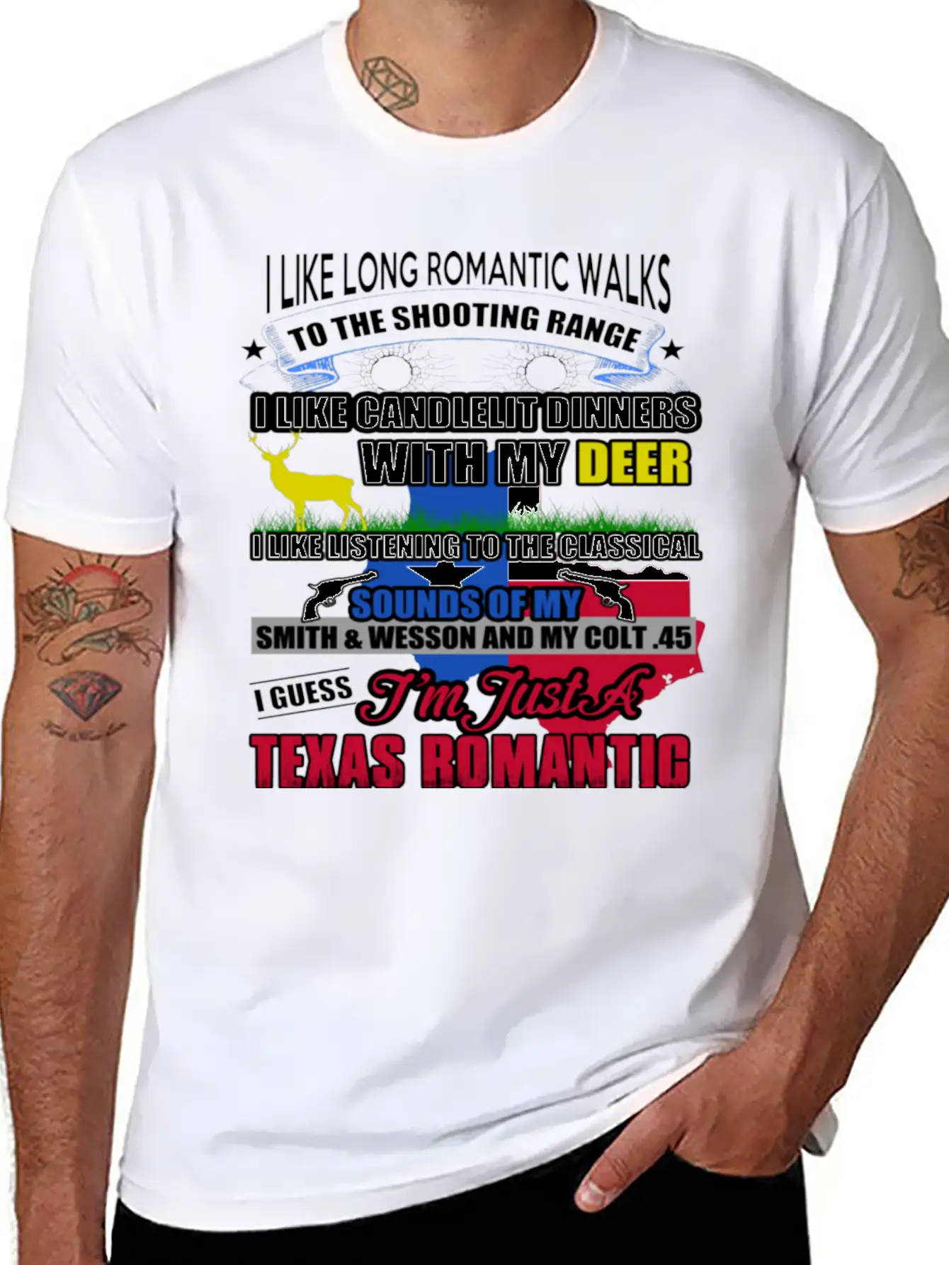 TEXAS ROMANTIC Timeless Short Sleeve Tee – Comfy And Minimalist Design