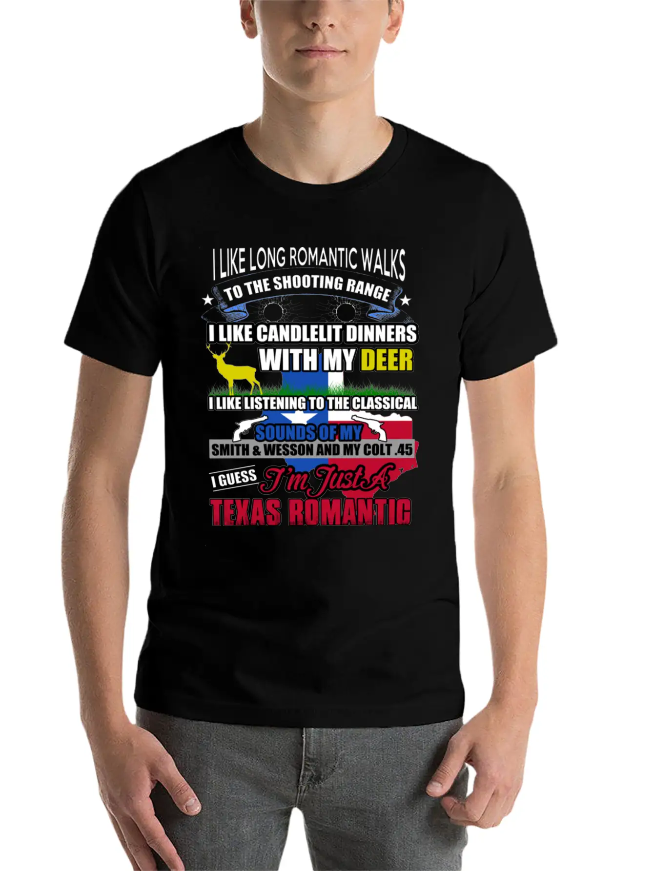 TEXAS ROMANTIC Timeless Short Sleeve Tee – Comfy And Minimalist Design