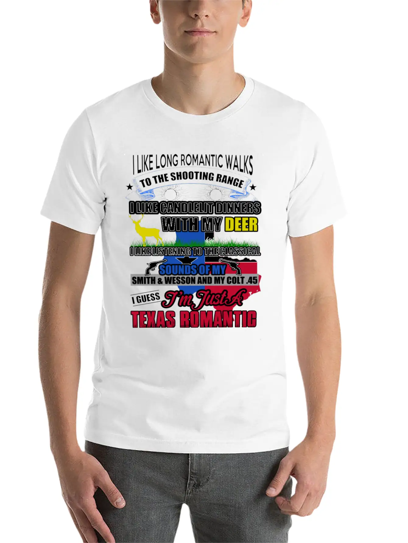 TEXAS ROMANTIC Timeless Short Sleeve Tee – Comfy And Minimalist Design