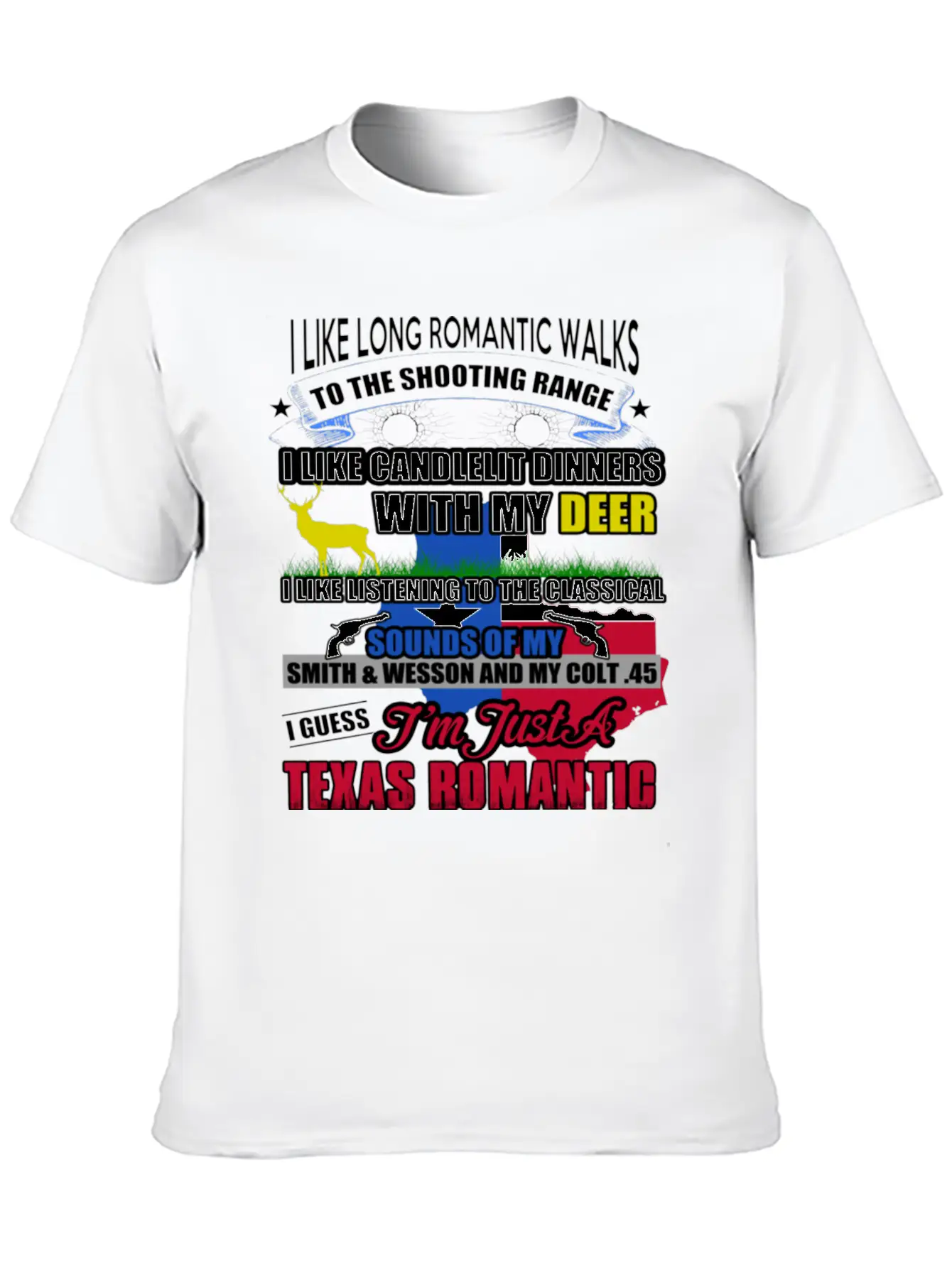 TEXAS ROMANTIC Timeless Short Sleeve Tee – Comfy And Minimalist Design