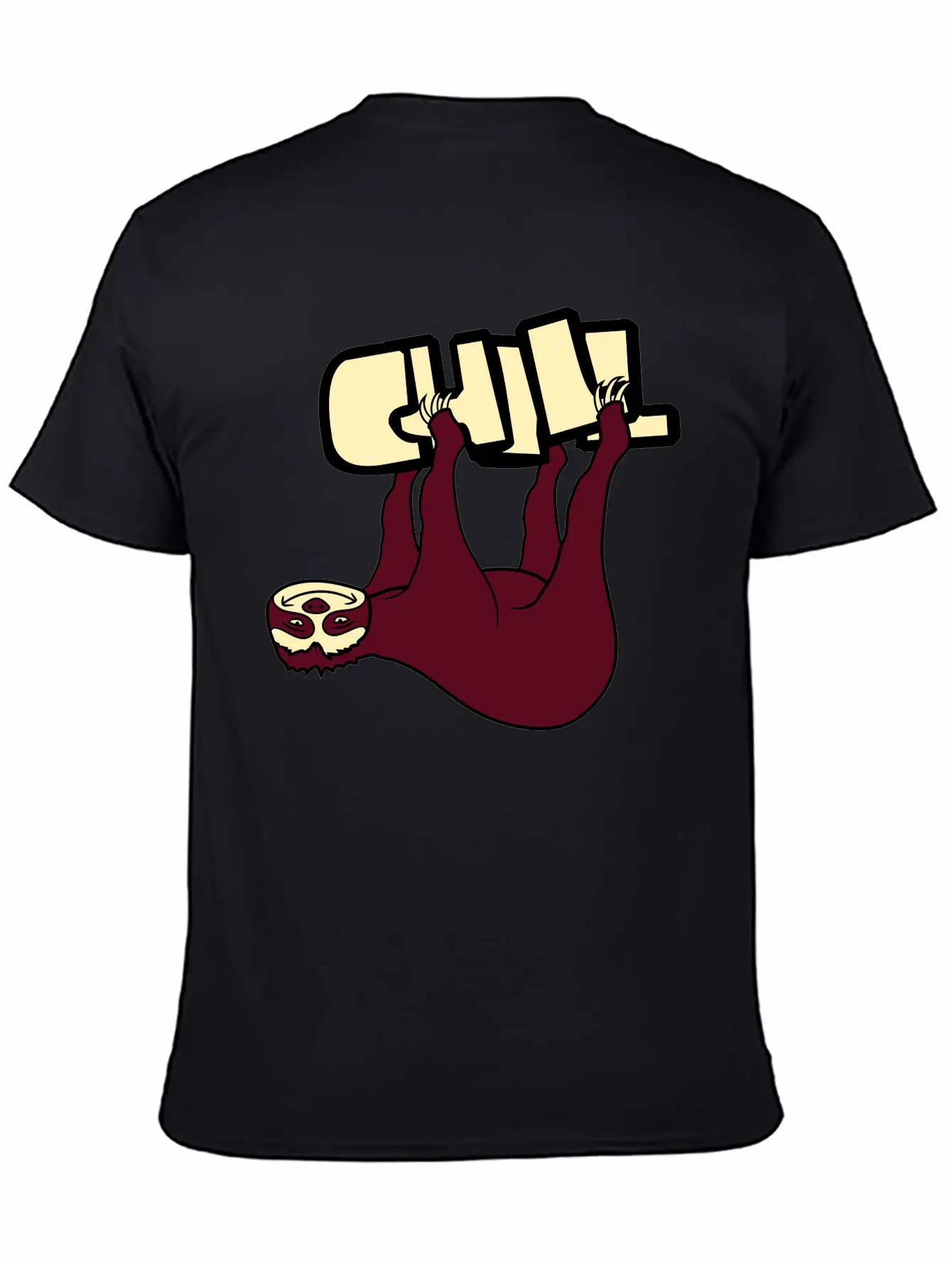 Text Chill Sloth Relax Tired Chill Hang Sleep Lazy Comfortable Minimalist Graphic Tee – Summer Style Essential