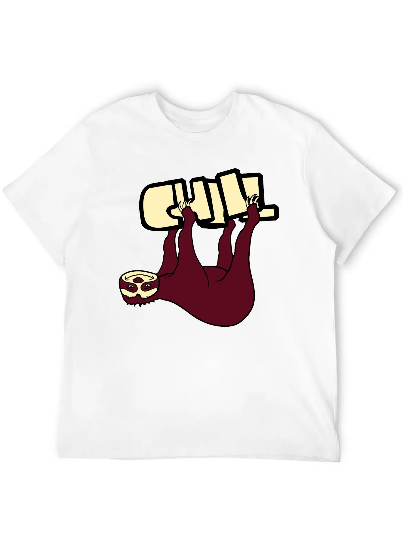 Text Chill Sloth Relax Tired Chill Hang Sleep Lazy Comfortable Minimalist Graphic Tee – Summer Style Essential