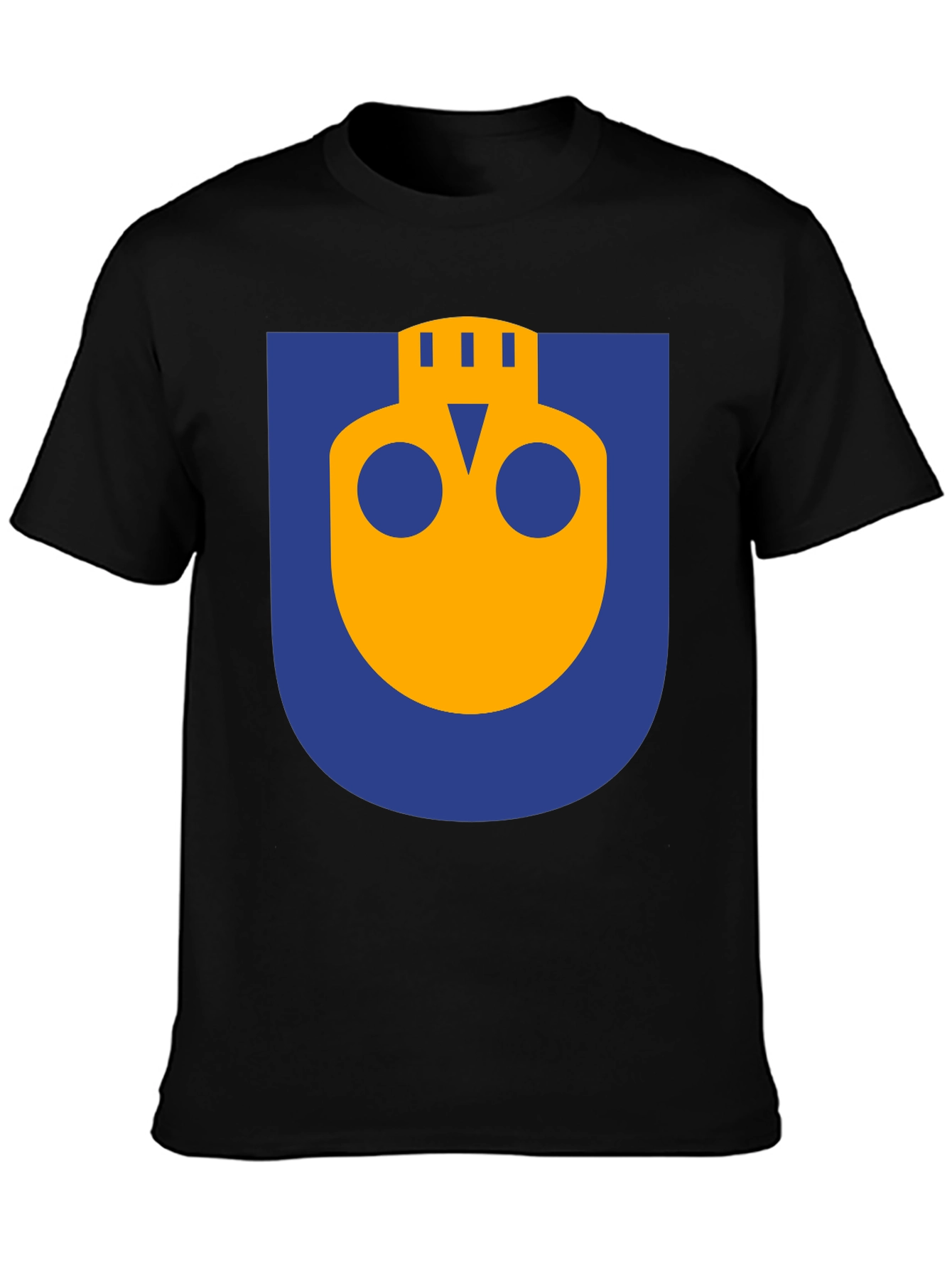 Abstract Graphic Print T-Shirt - Black