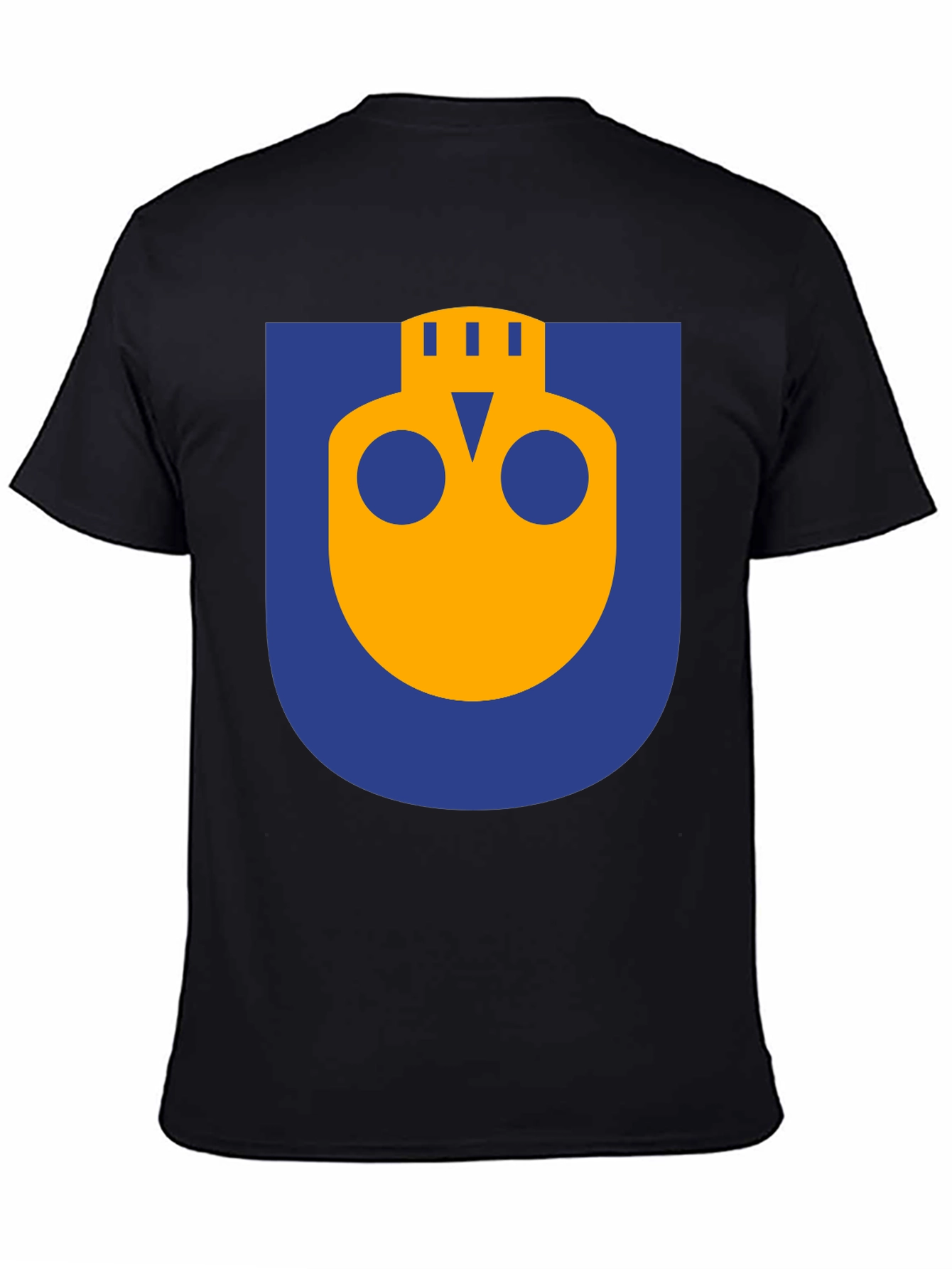 Abstract Graphic Print T-Shirt - Black