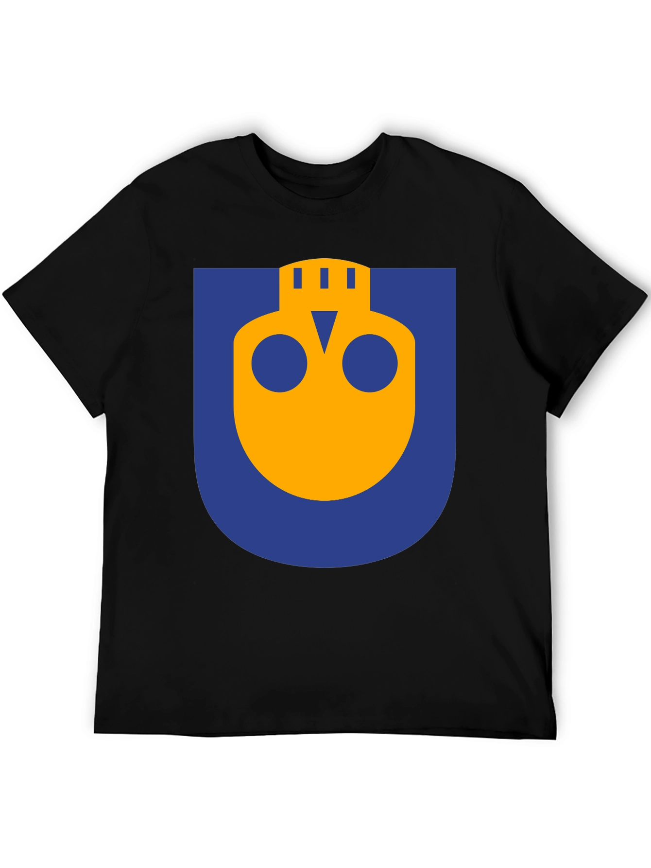 Abstract Graphic Print T-Shirt - Black