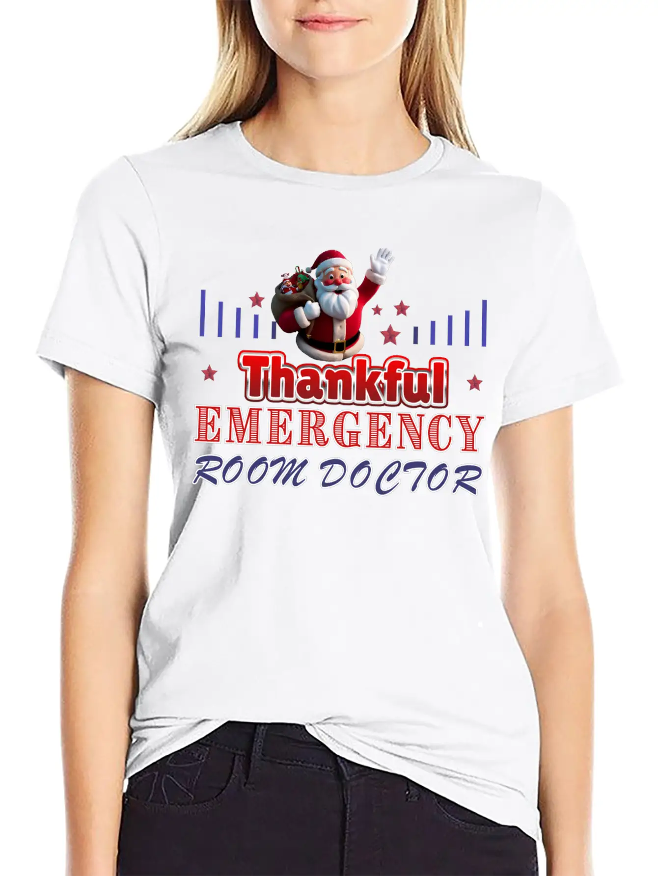 Thankful Emergency Room Doctor Grateful Design Basic Graphic T-Shirt – Daily Comfort In Soft Cotton