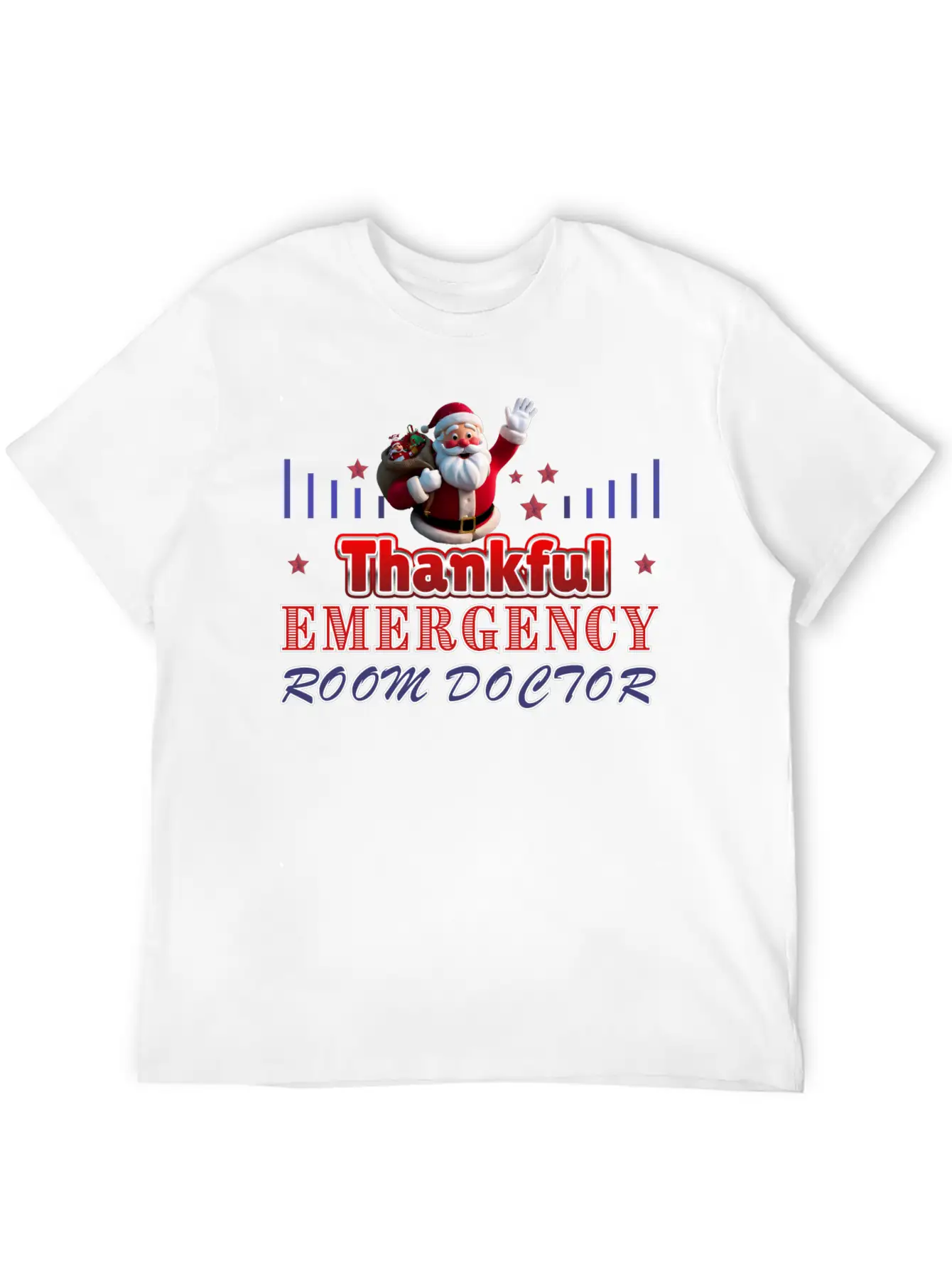 Thankful Emergency Room Doctor Grateful Design Basic Graphic T-Shirt – Daily Comfort In Soft Cotton