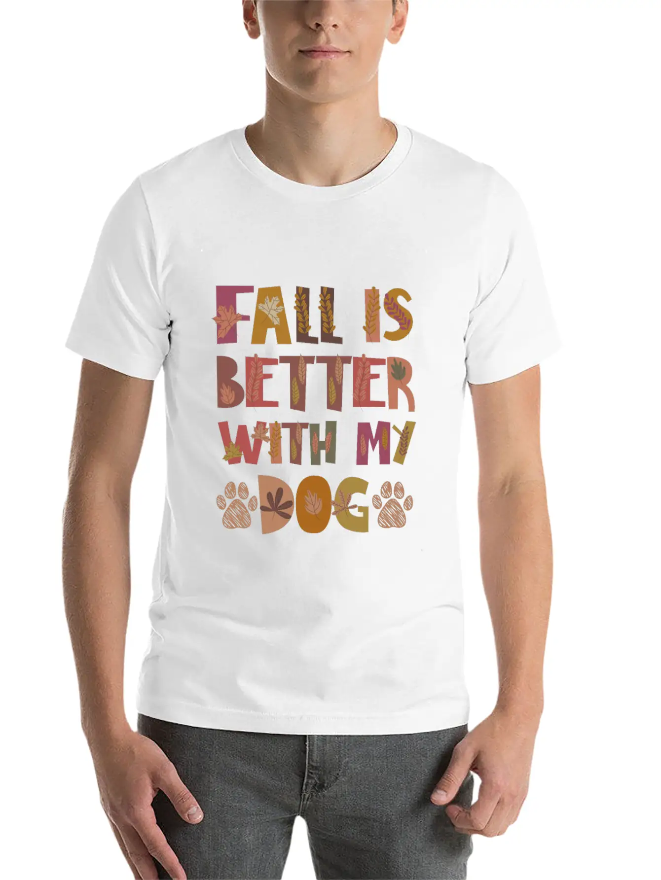 Thankful For My Dog Dogs Fall Gratitude Basic Graphic T-Shirt – Daily Comfort In Soft Cotton