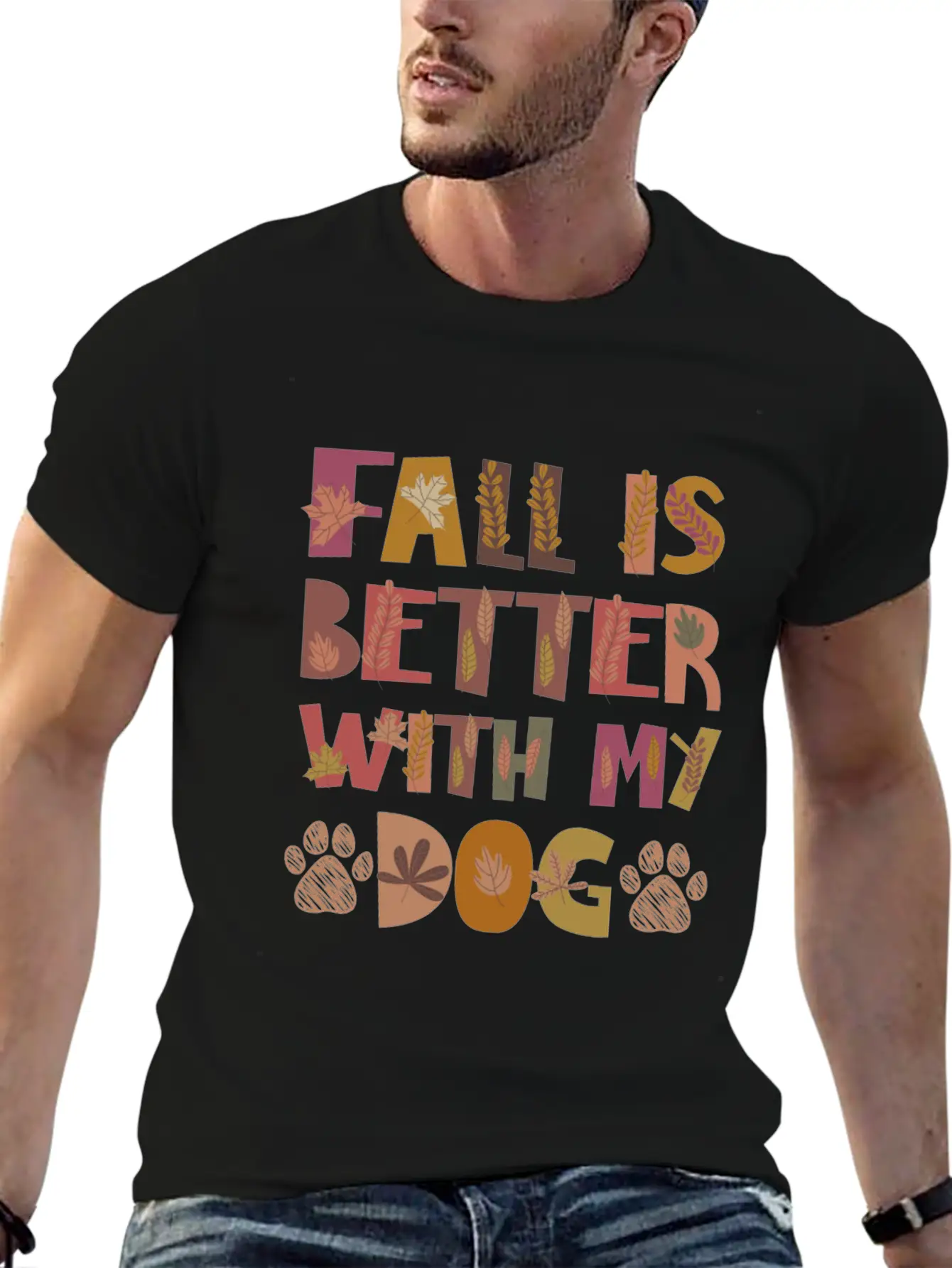 Thankful For My Dog Dogs Fall Gratitude Basic Graphic T-Shirt – Daily Comfort In Soft Cotton