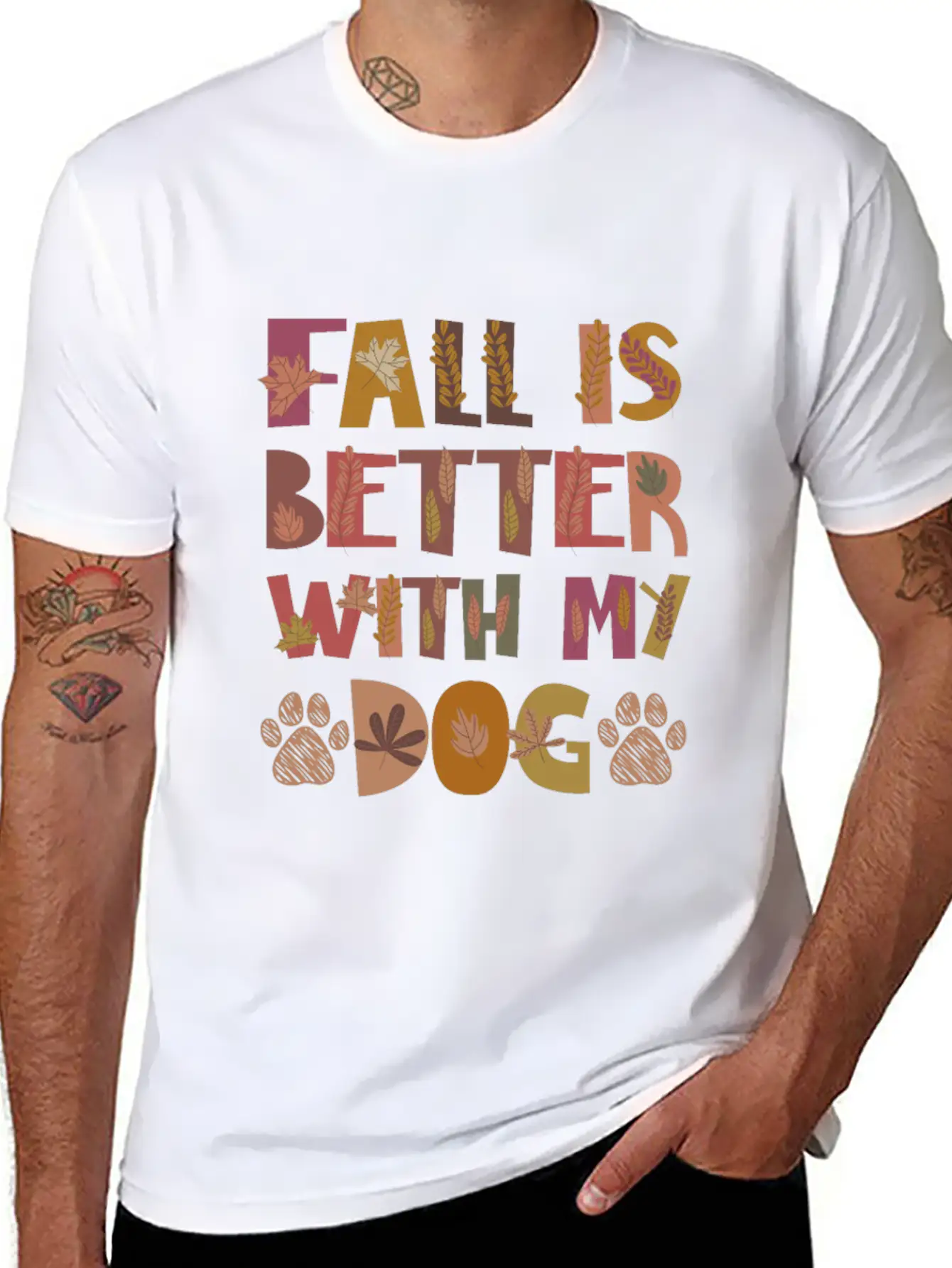 Thankful For My Dog Dogs Fall Gratitude Basic Graphic T-Shirt – Daily Comfort In Soft Cotton