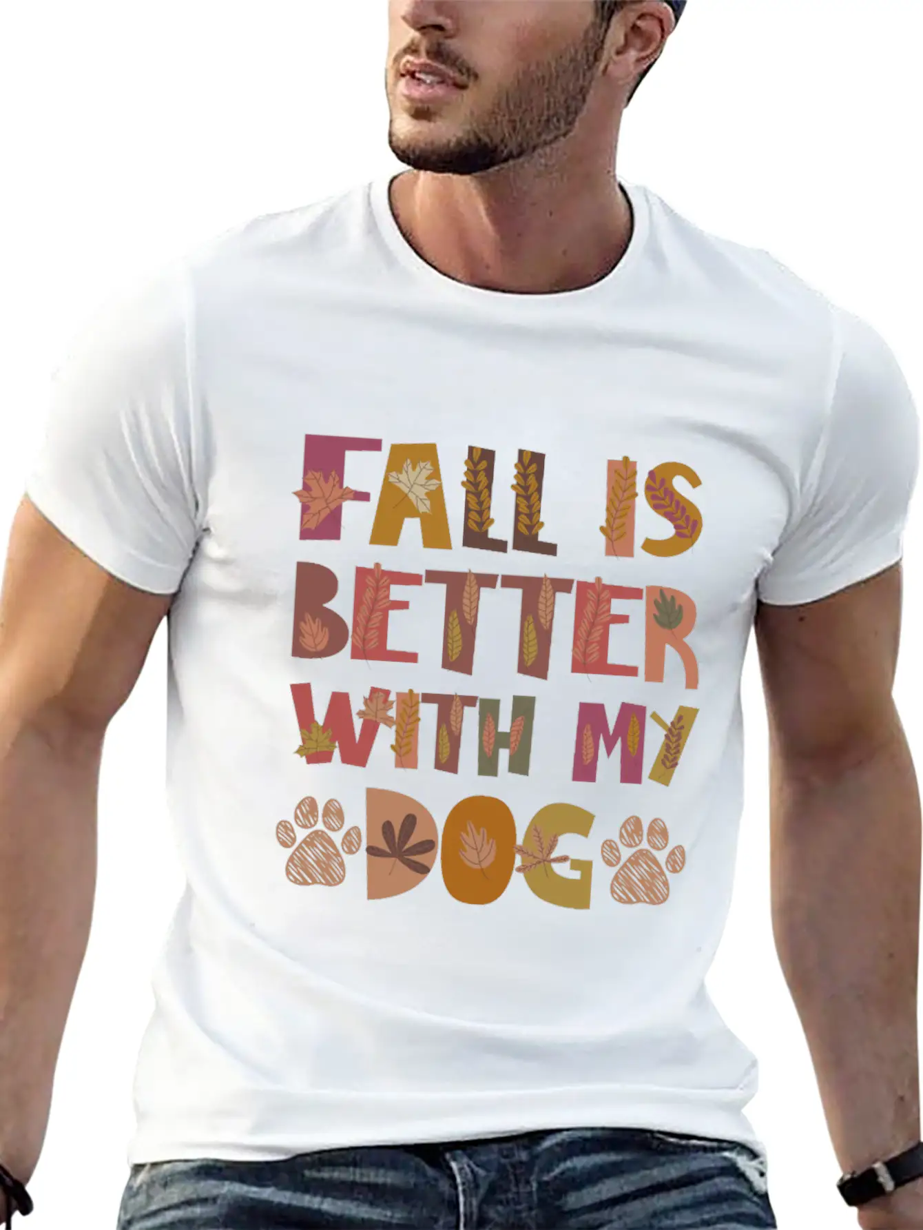 Thankful For My Dog Dogs Fall Gratitude Basic Graphic T-Shirt – Daily Comfort In Soft Cotton