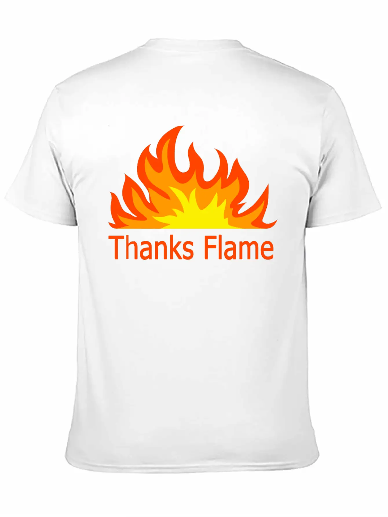 Thanks Flame Cute Stylish Everyday T-Shirt – Unisex Basic Cotton Tee