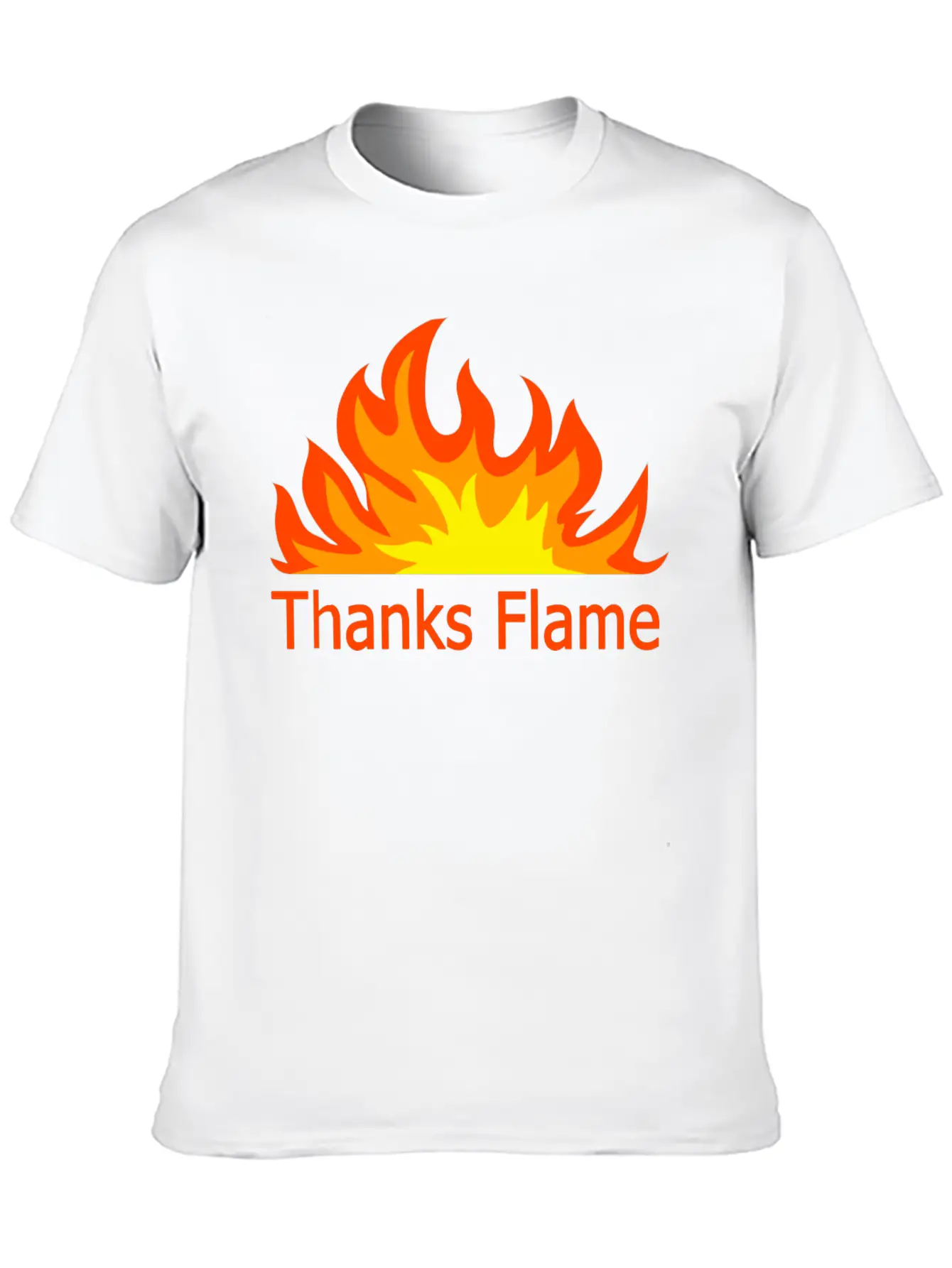 Thanks Flame Cute Stylish Everyday T-Shirt – Unisex Basic Cotton Tee