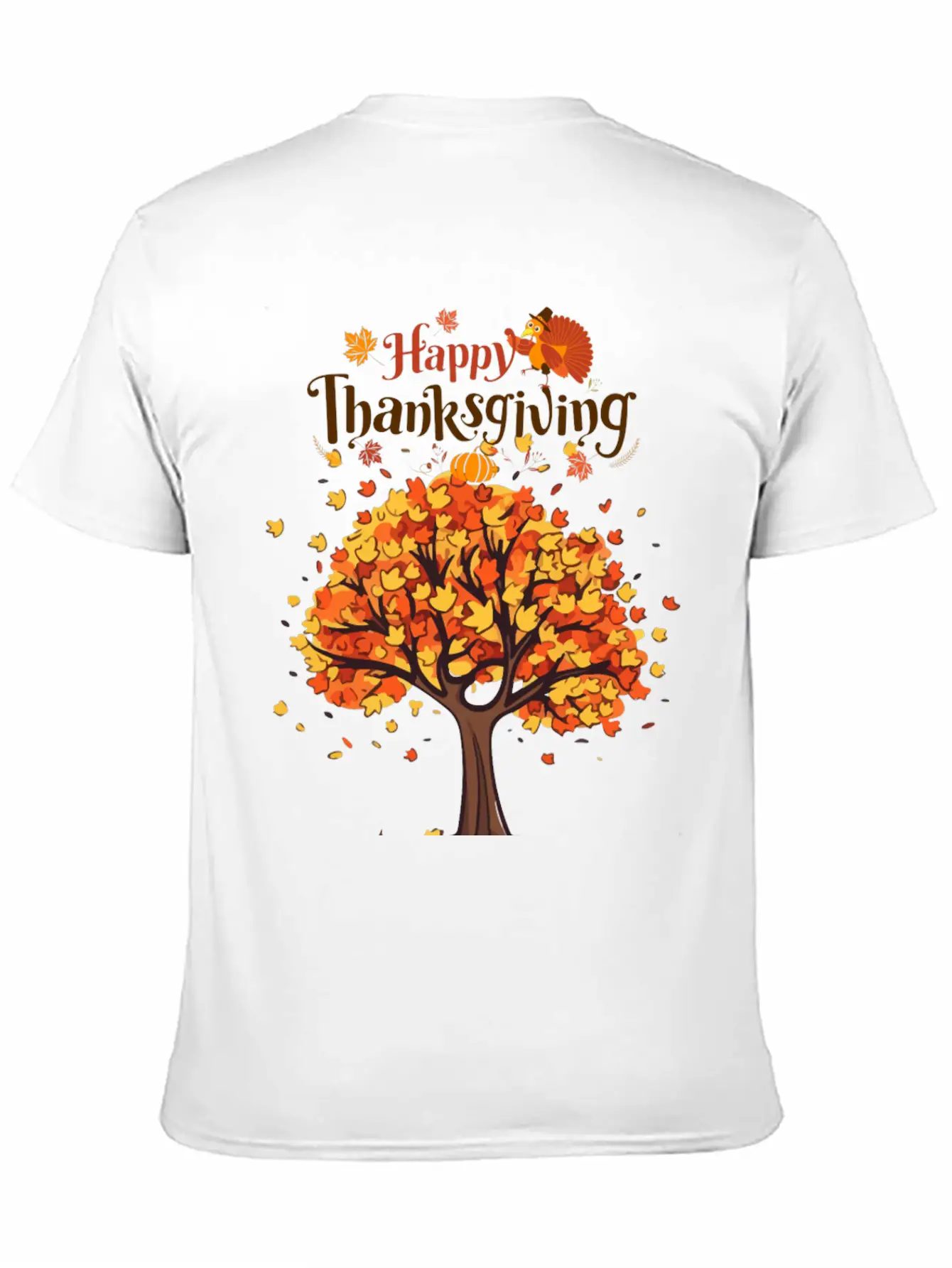 Thanksgiving Autumn Basic Graphic T-Shirt – Daily Comfort In Soft Cotton