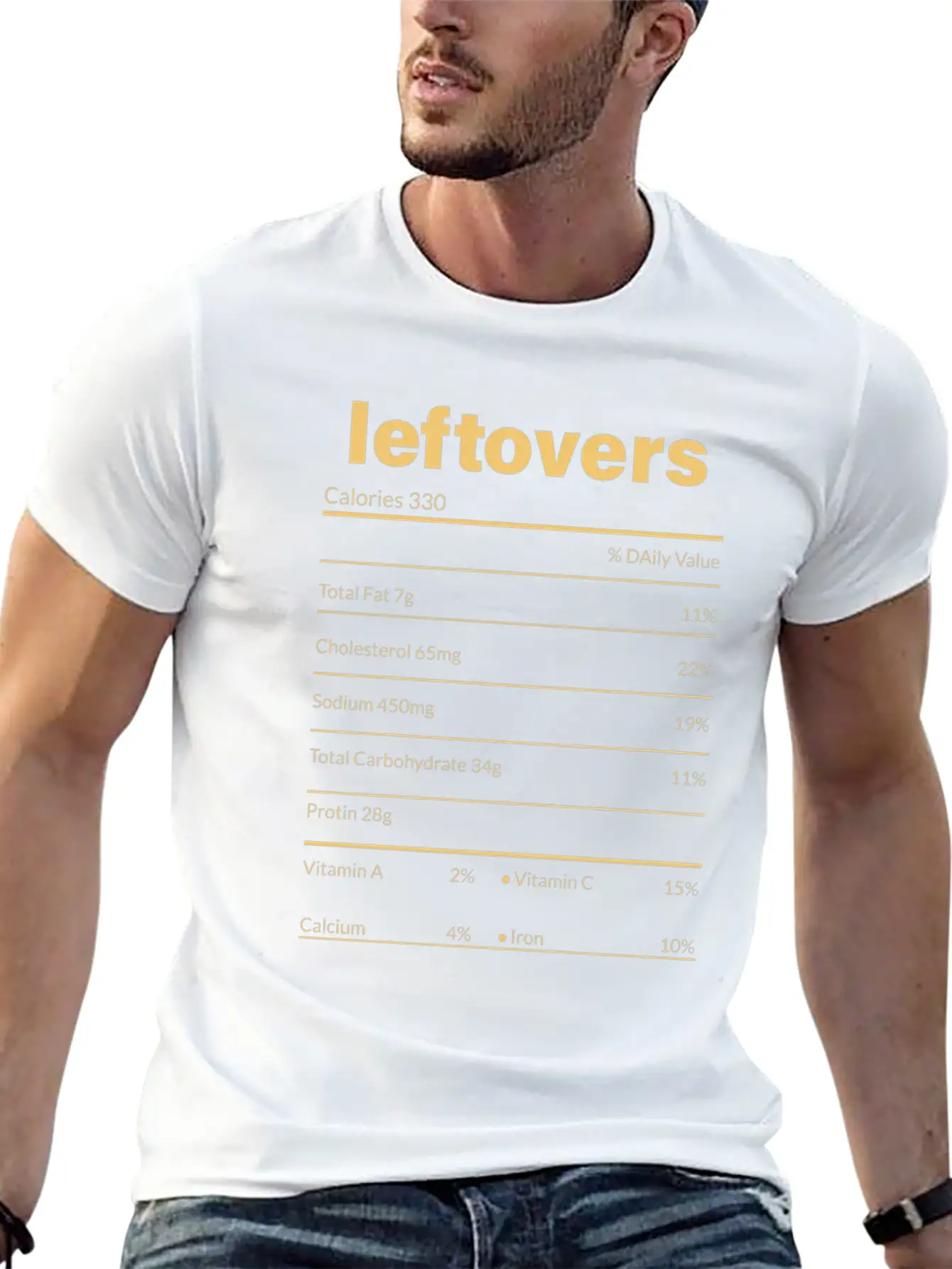 Thanksgiving Leftovers Nutrition Facts Funny Shirt Essential Unisex Summer Tee – Soft Cotton Casual Fit
