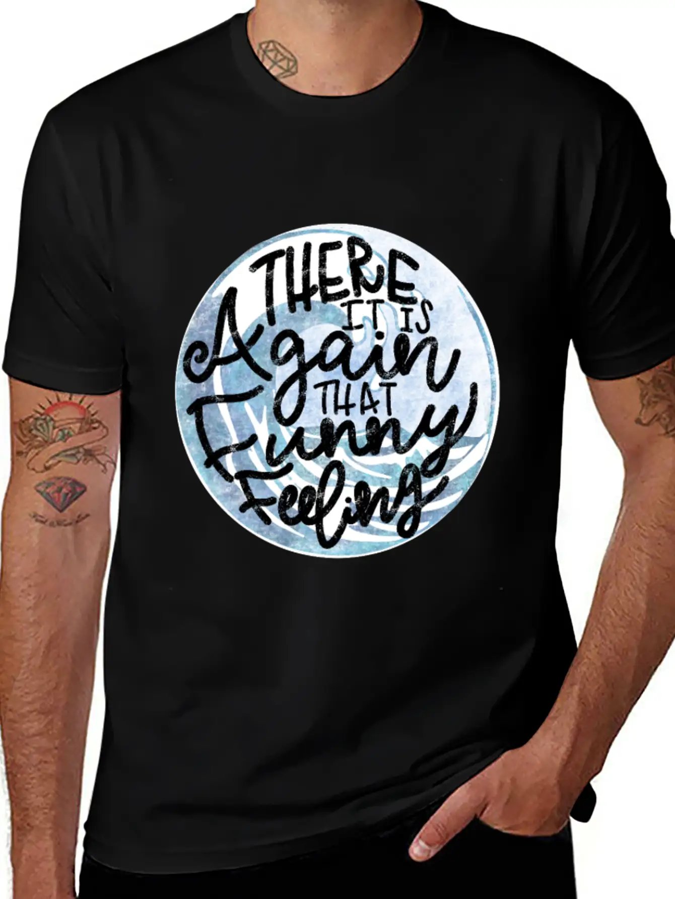 That Funny Feeling Inside Quote Unisex Short Sleeve Soft Cotton T-Shirt – Casual Everyday Wear