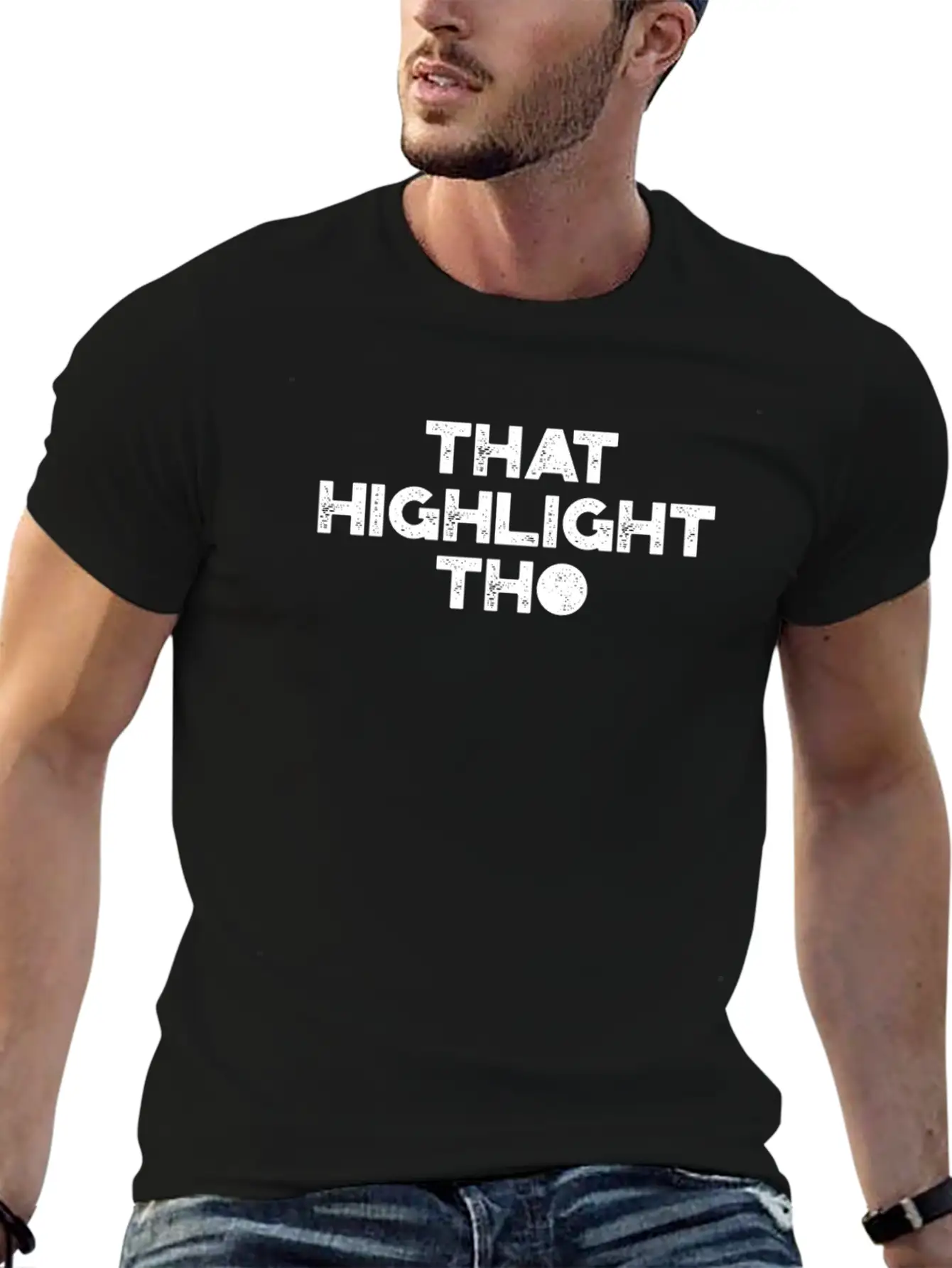 That Highlight Tho - Makeup Artist Comfortable Minimalist Graphic Tee – Summer Style Essential