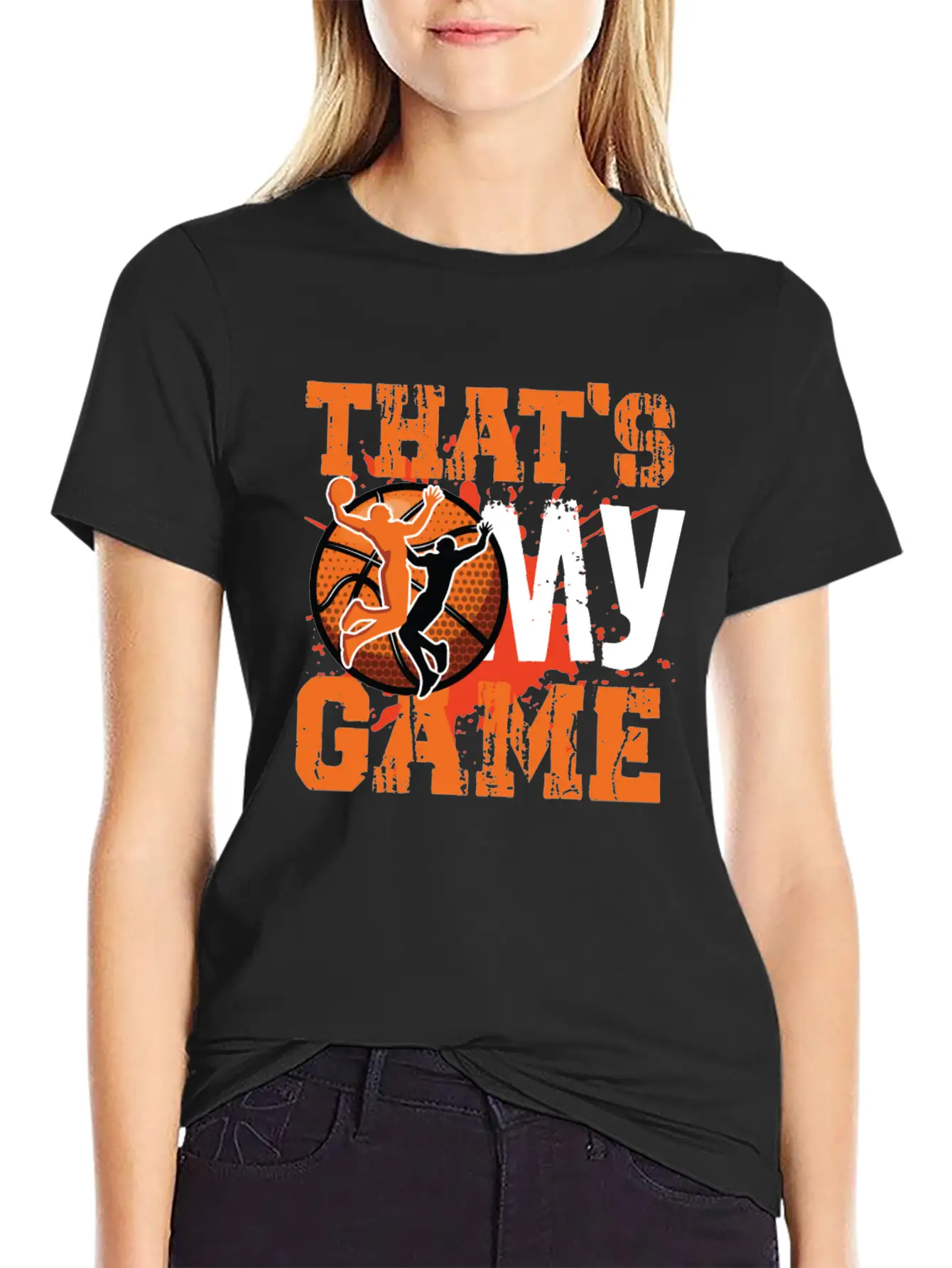 That S My Game Basketball Unisex Short Sleeve Soft Cotton T-Shirt – Casual Everyday Wear