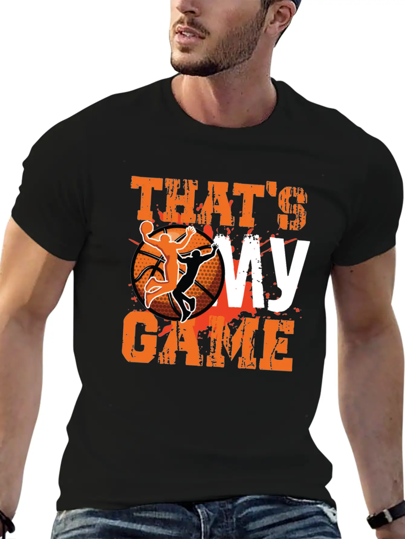That S My Game Basketball Unisex Short Sleeve Soft Cotton T-Shirt – Casual Everyday Wear