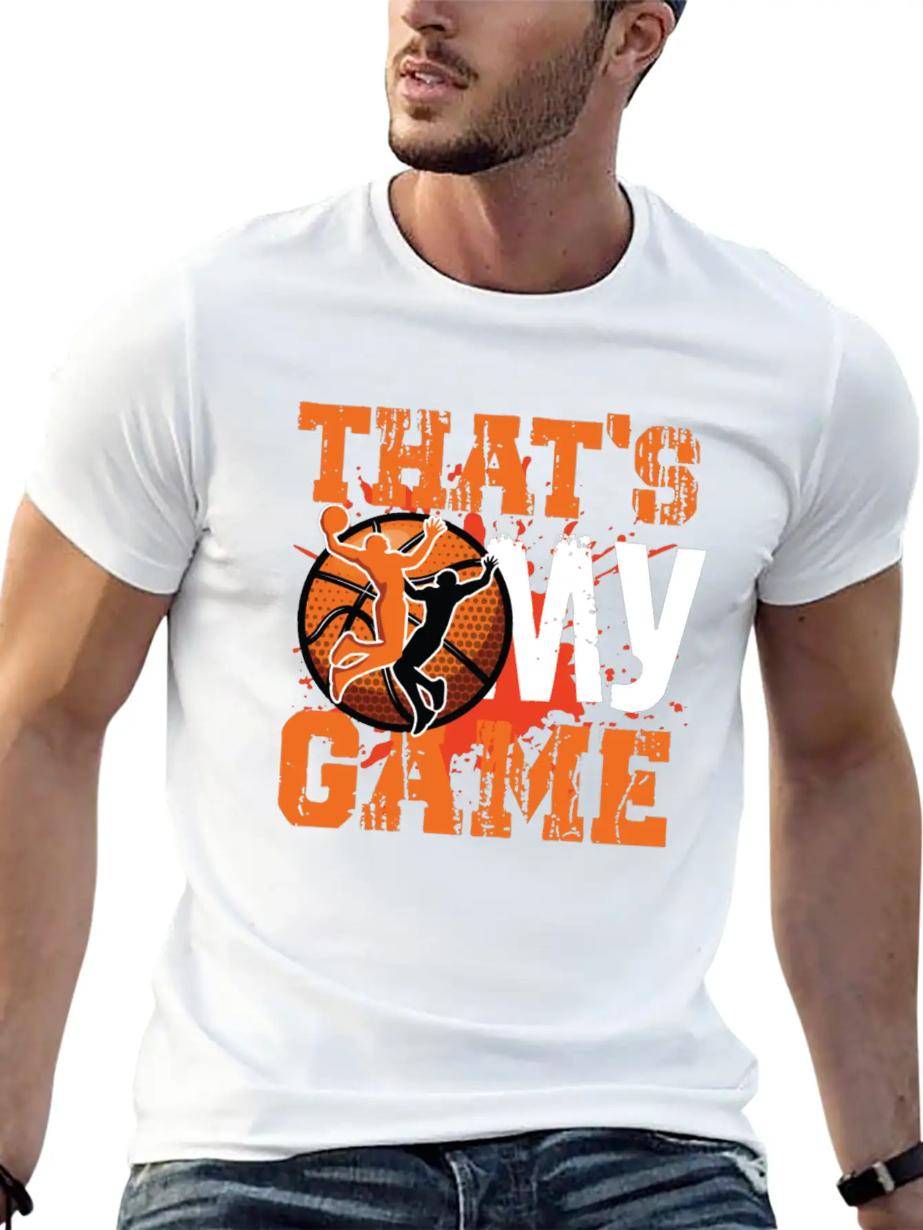 That S My Game Basketball Unisex Short Sleeve Soft Cotton T-Shirt – Casual Everyday Wear
