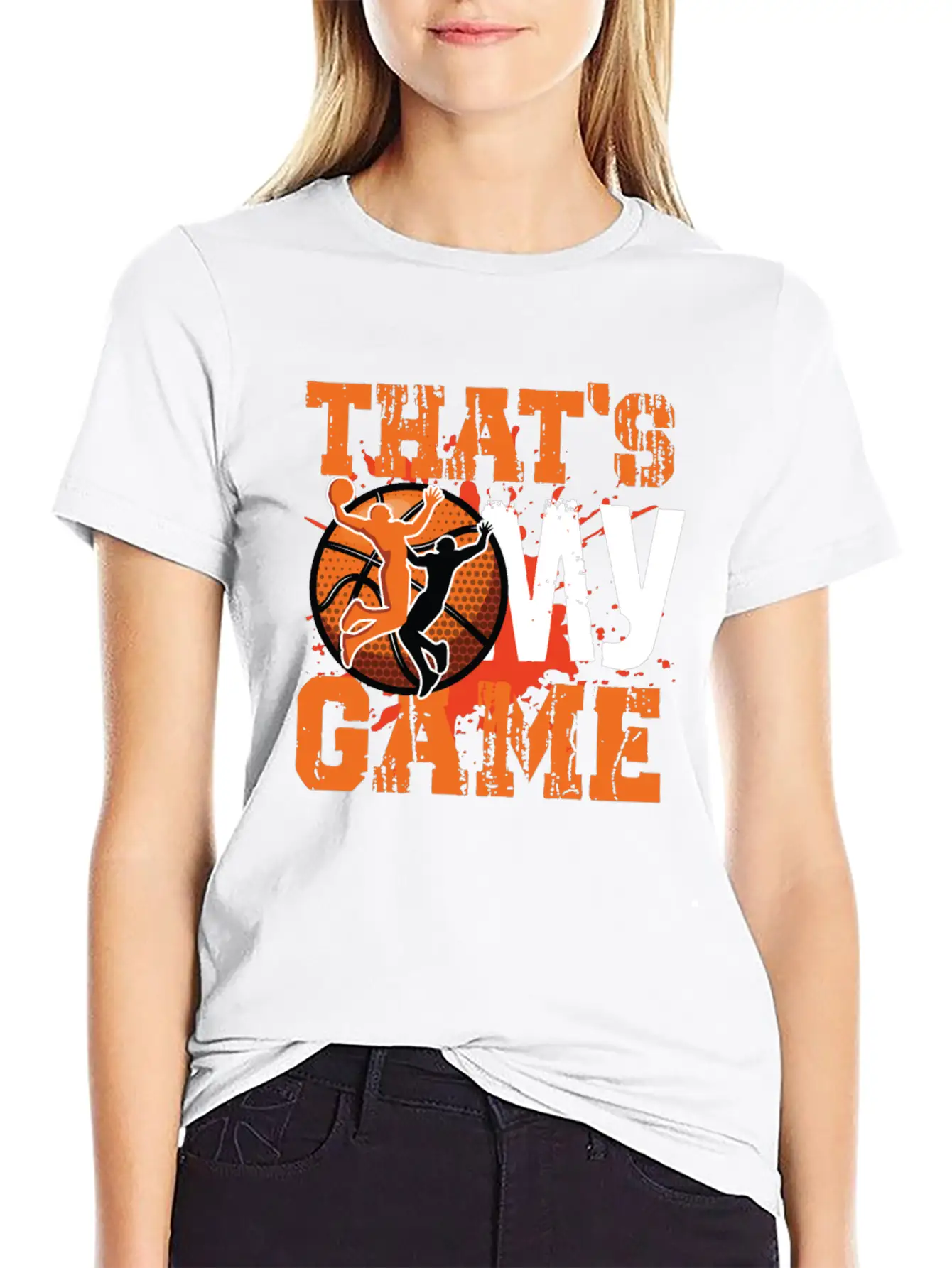 That S My Game Basketball Unisex Short Sleeve Soft Cotton T-Shirt – Casual Everyday Wear